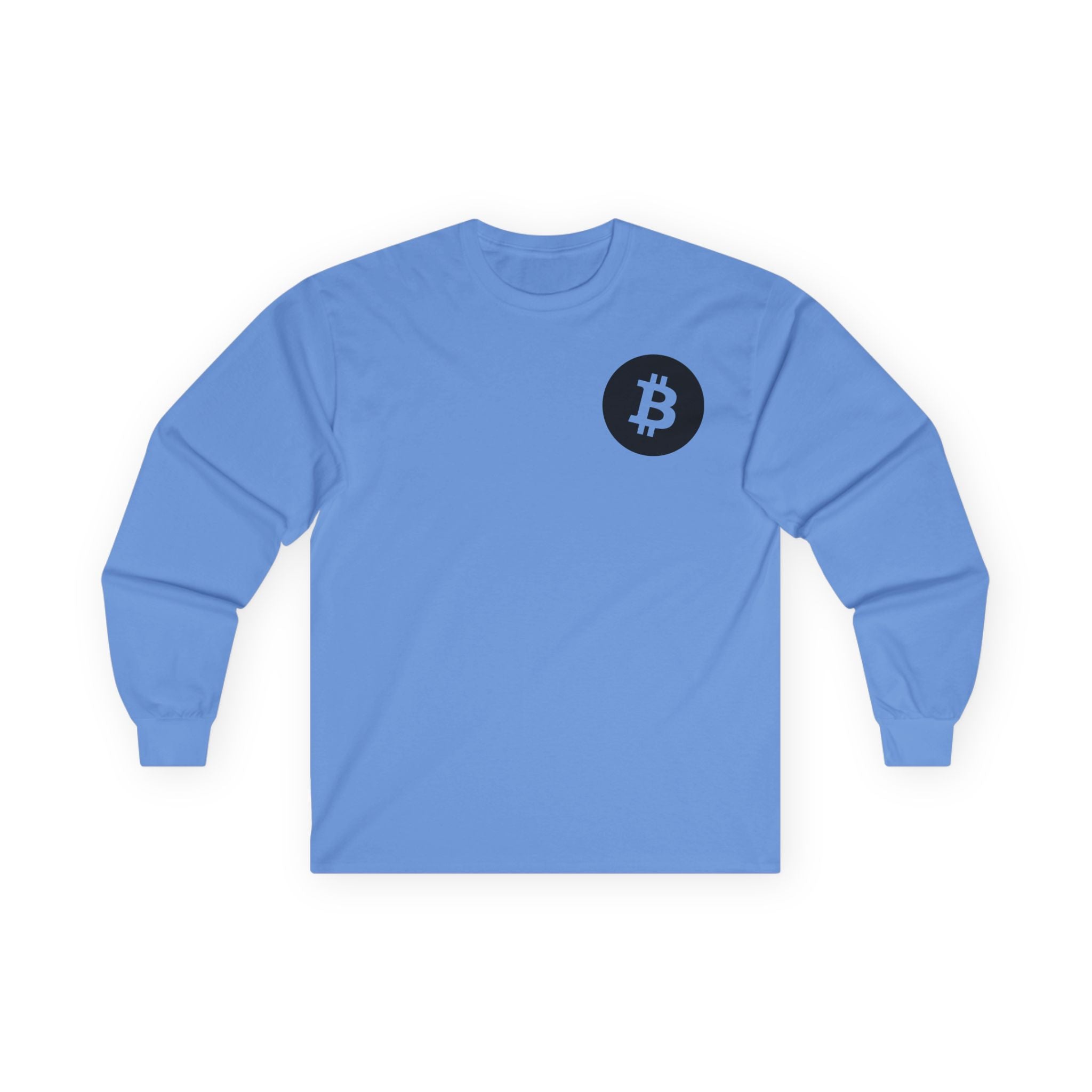 Bitcoin Logo Long Sleeve Tee — Crypto Logo Shirt