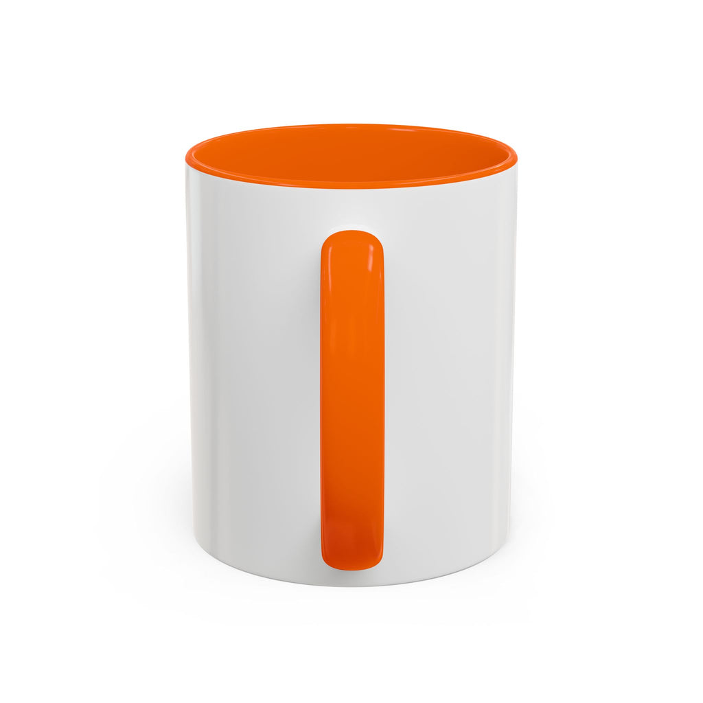 Bitcoin Logo Accent Coffee Mug — Orange Crypto Coffee Mug (11/15oz)