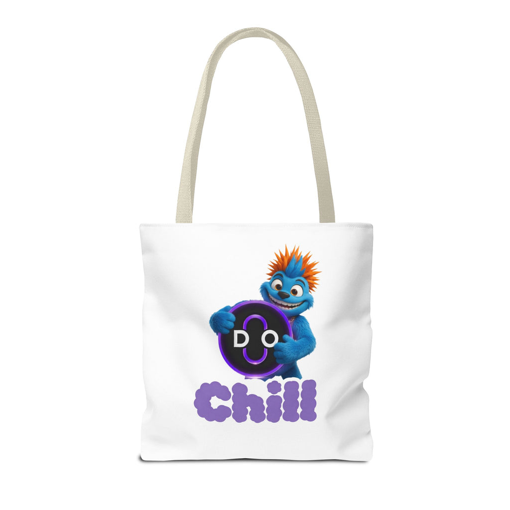 Do Chill Tote Bag — Cute Blue Monster Graphic Tote