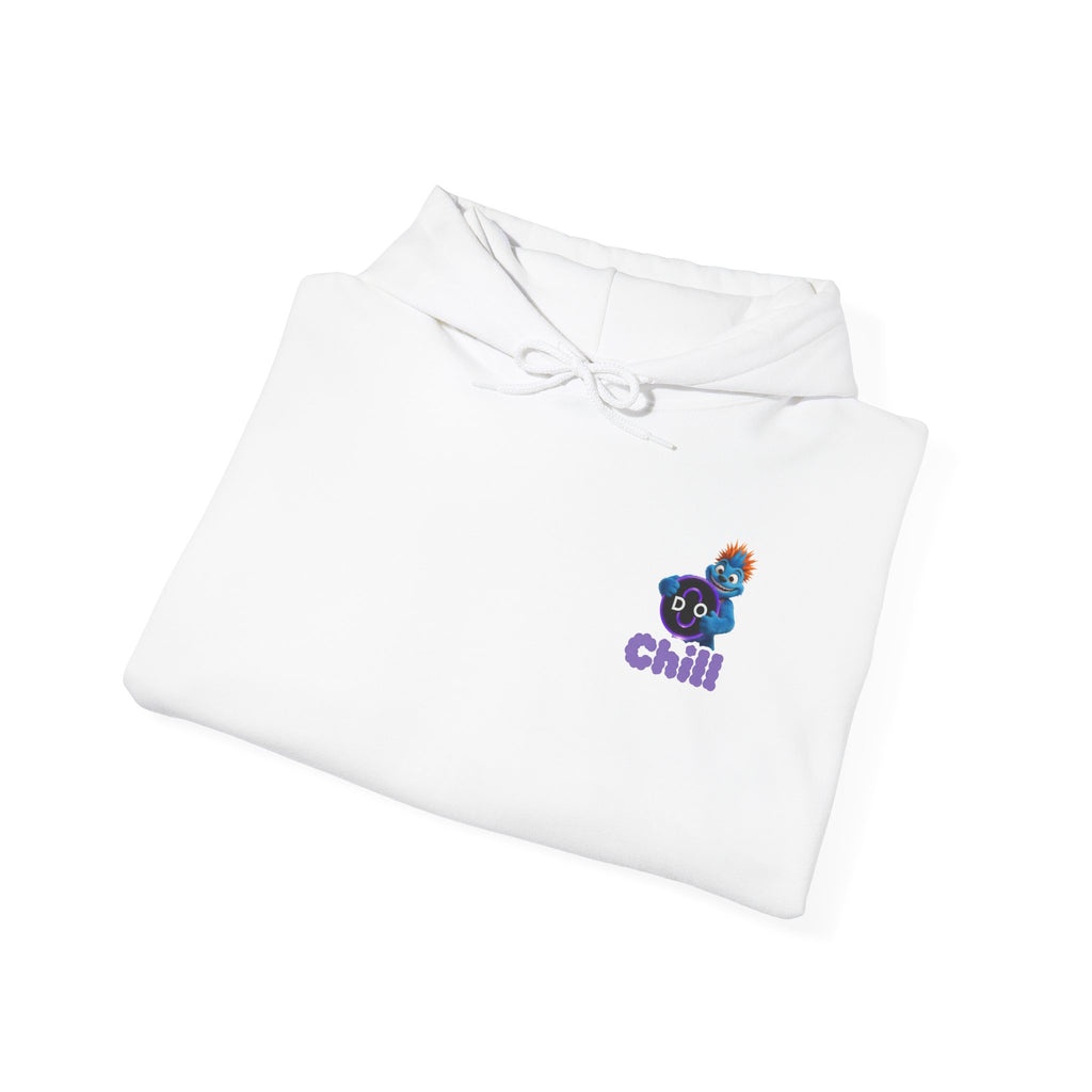 DO Chill Hoodie — Cute Blue Plush Character Graphic Hoodie