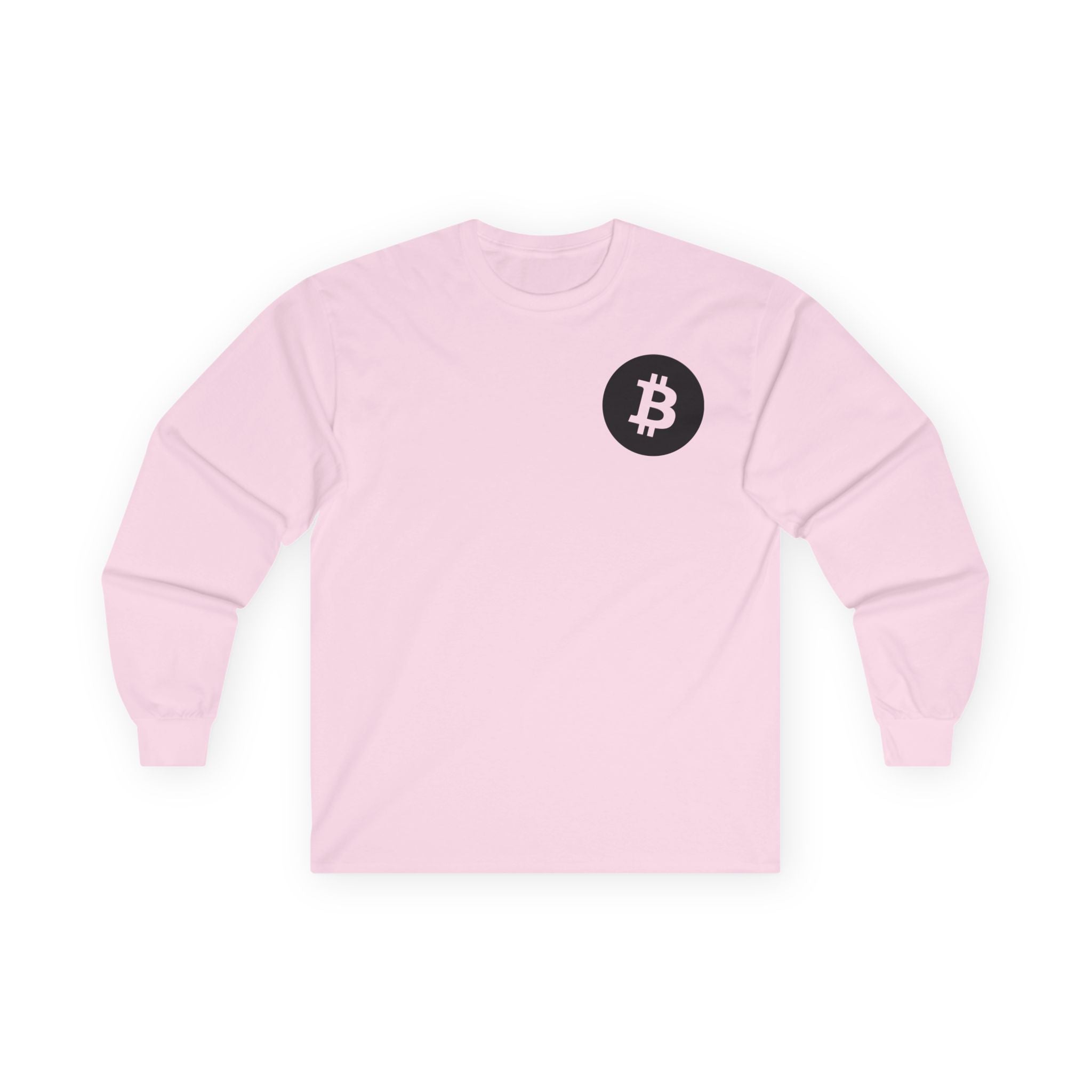 Bitcoin Logo Long Sleeve Tee — Crypto Logo Shirt