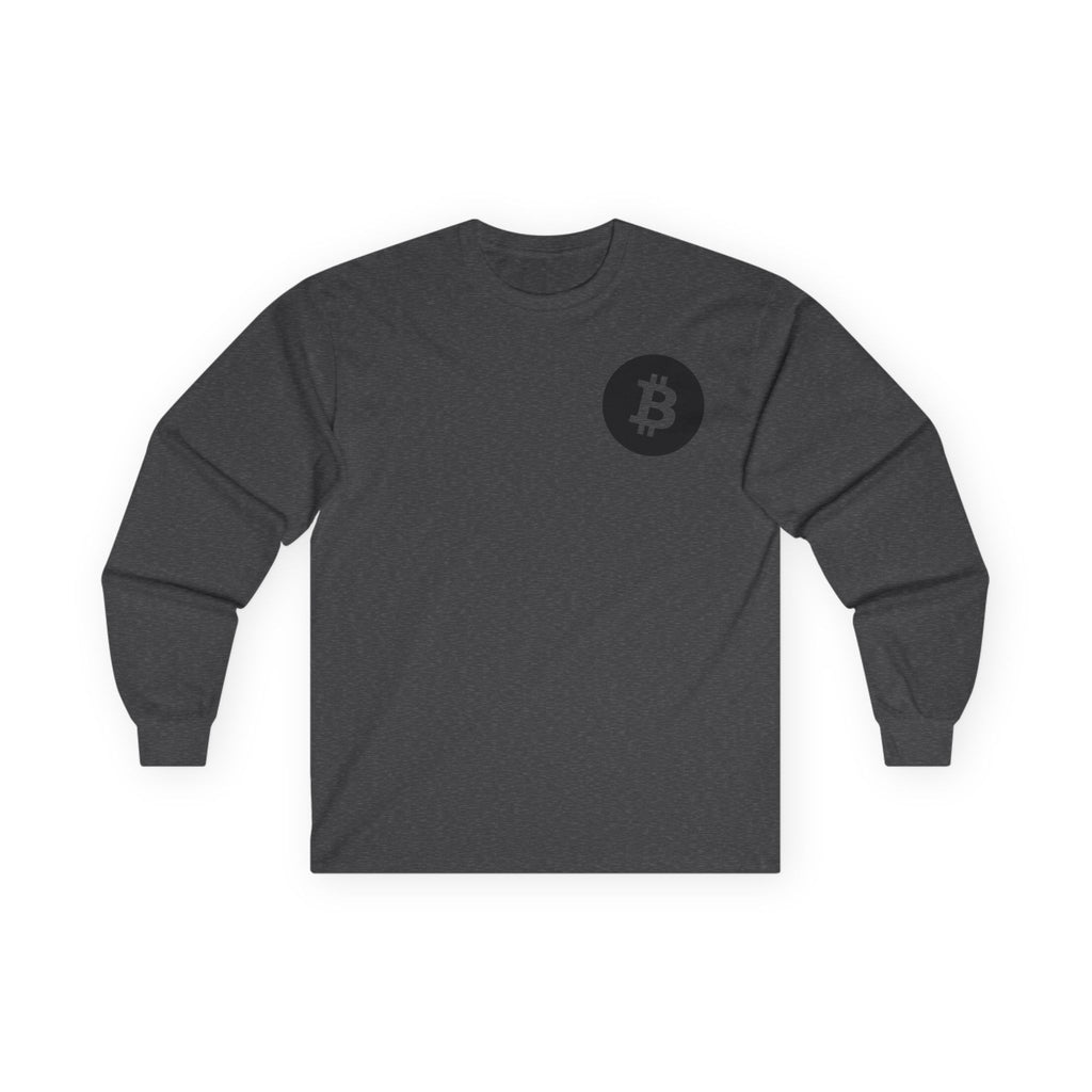 Bitcoin Logo Long Sleeve Tee — Crypto Logo Shirt