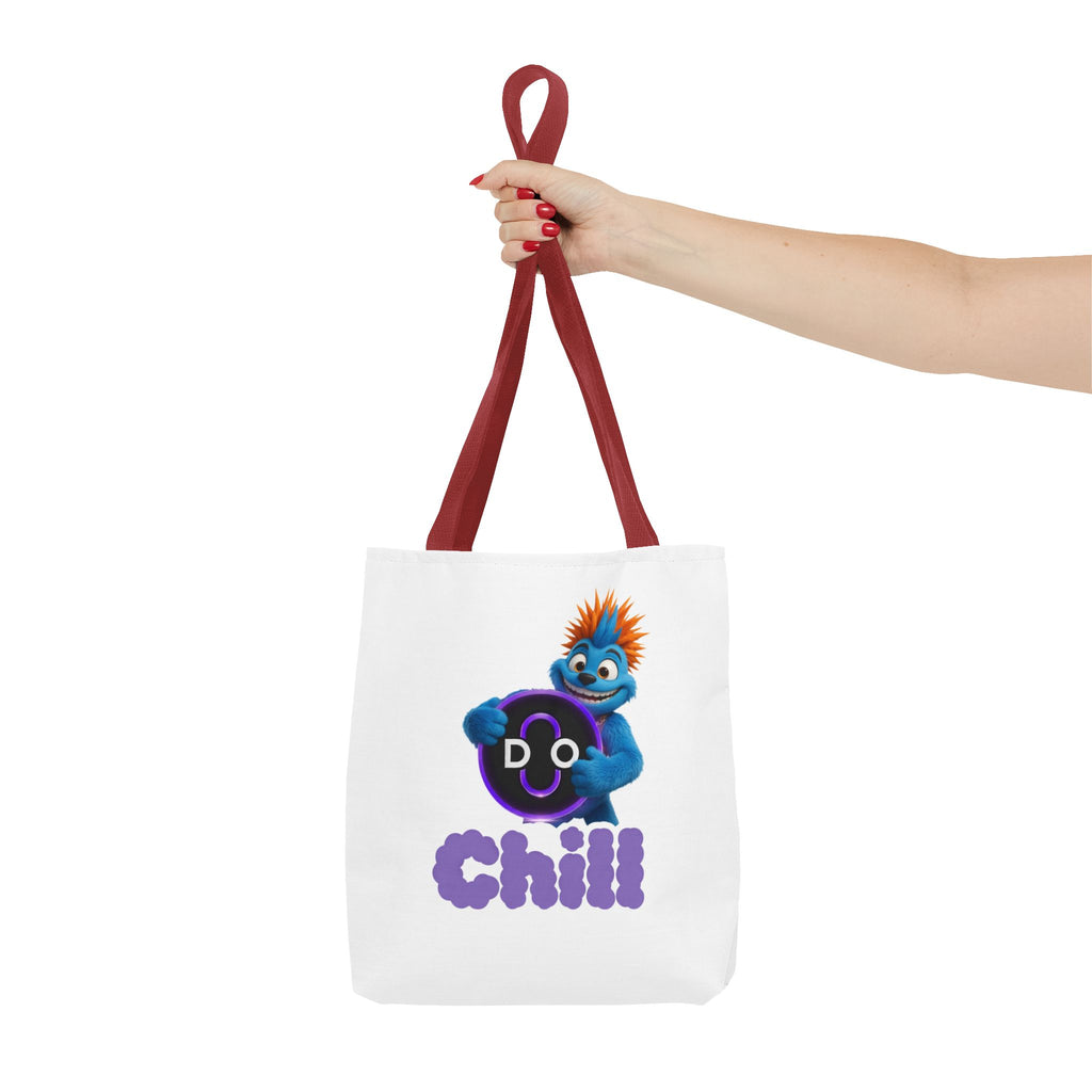 Do Chill Tote Bag — Cute Blue Monster Graphic Tote