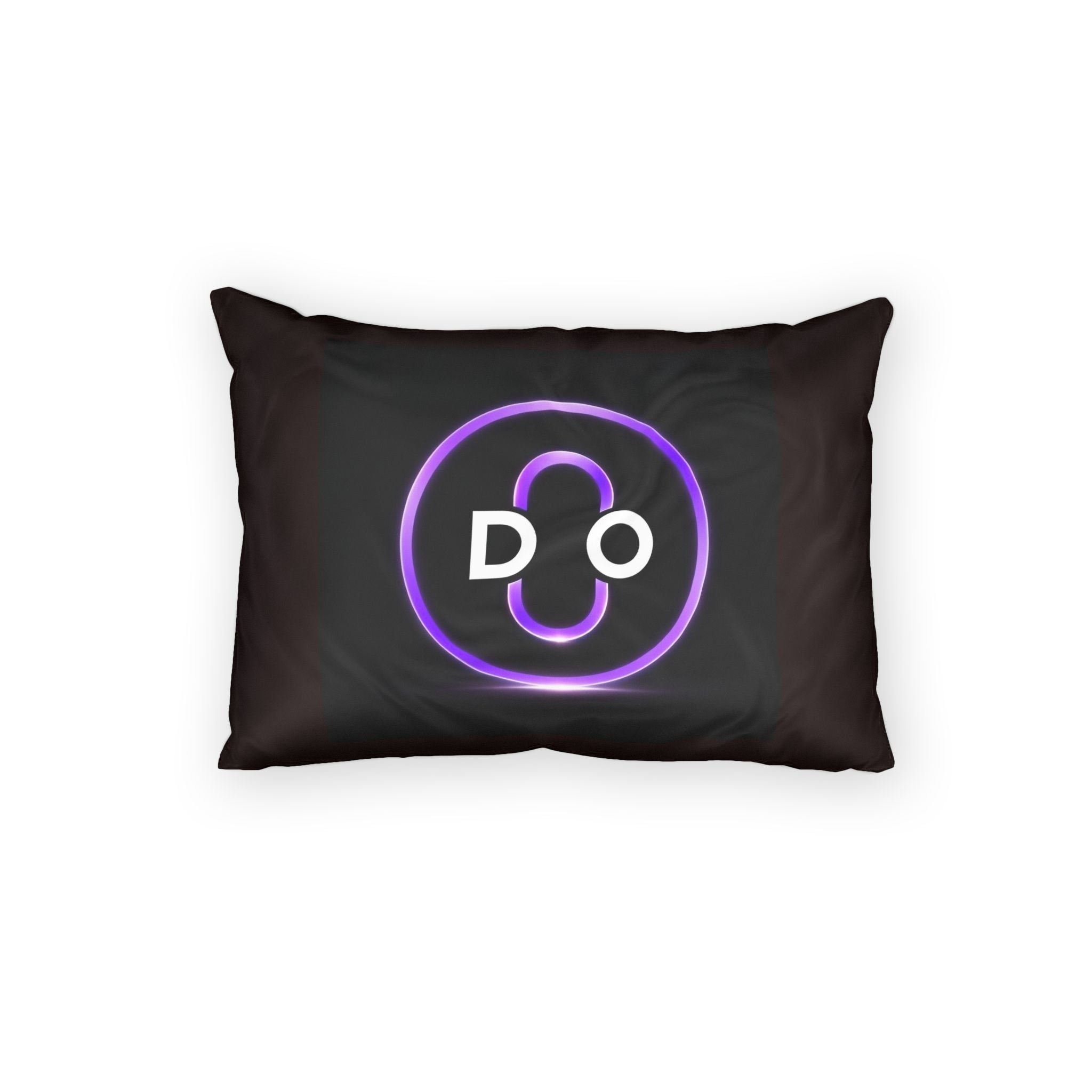 Do Neon Logo Pillow Sham — Black Cotton Decorative Pillowcase