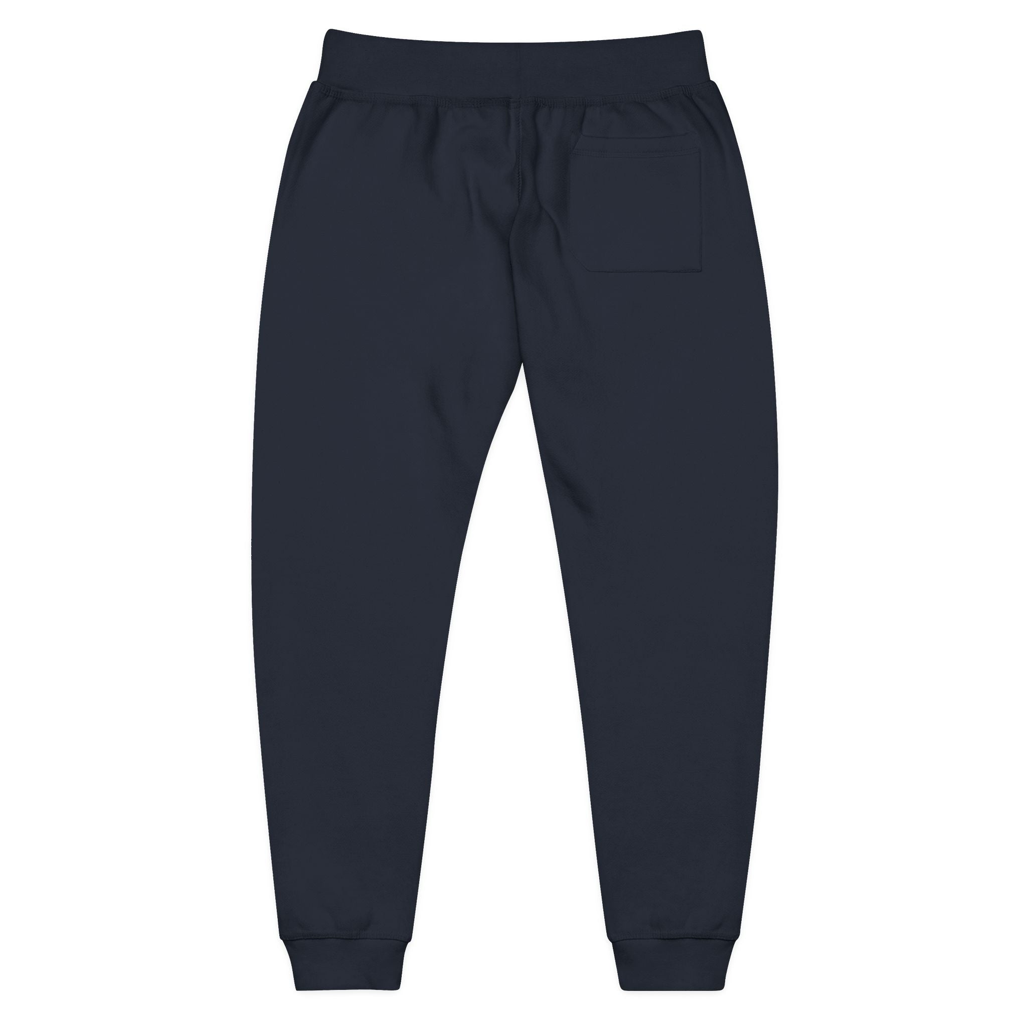 Embroidered DO Chill Monster 'Cozy Vibes' Fleece Sweatpants — Soft White Joggers
