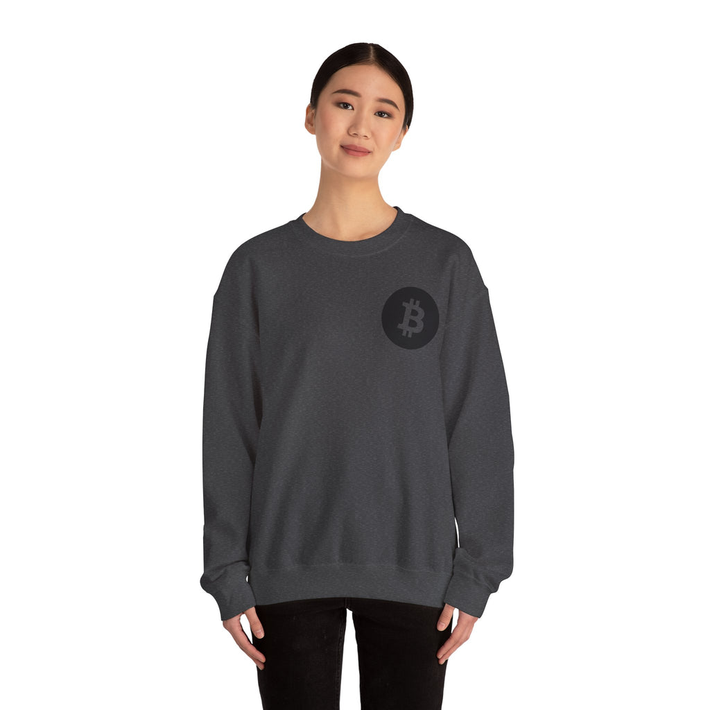 Bitcoin Logo Crewneck Sweatshirt — Crypto Bitcoin Symbol Pullover