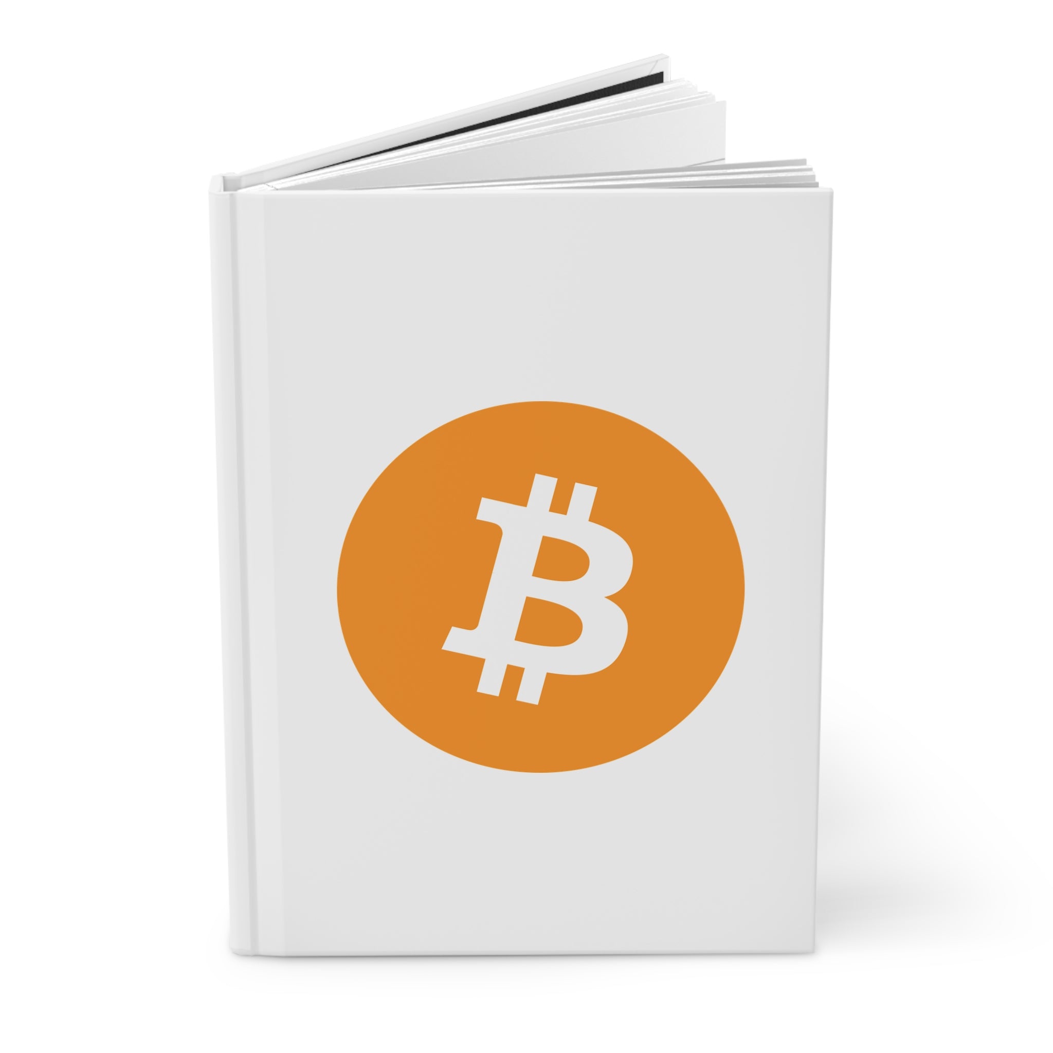 Bitcoin Logo Hardcover Journal — Crypto Notebook for Traders & Investors