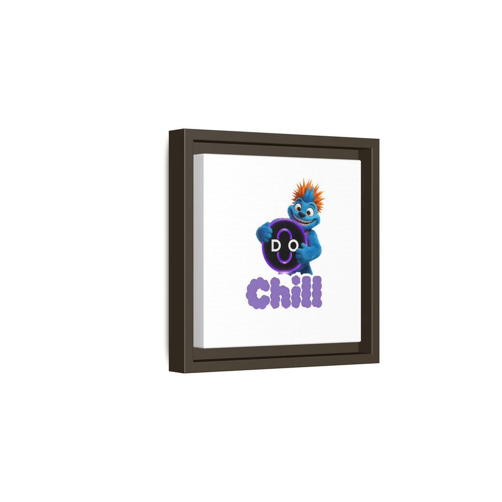 Do Chill Canvas Print — Framed Matte Wall Art (Colorful Cartoon Character)