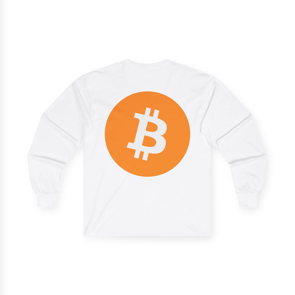 Bitcoin Logo Long Sleeve Tee — Crypto Logo Shirt