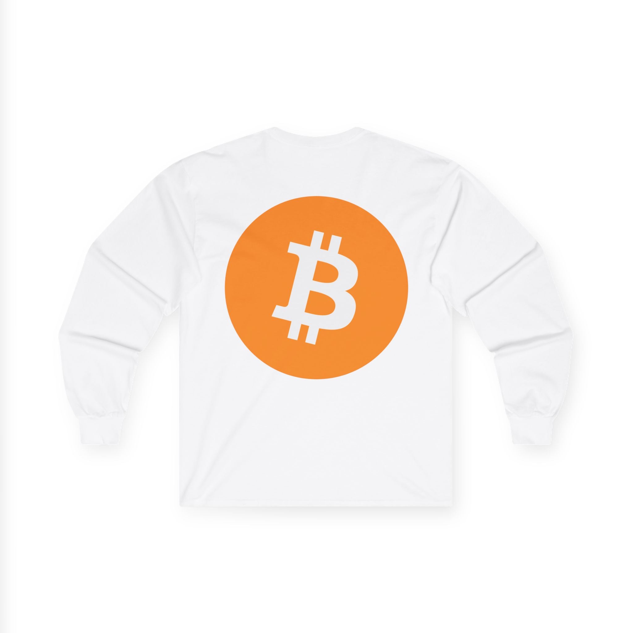 Bitcoin Logo Long Sleeve Tee — Crypto Logo Shirt