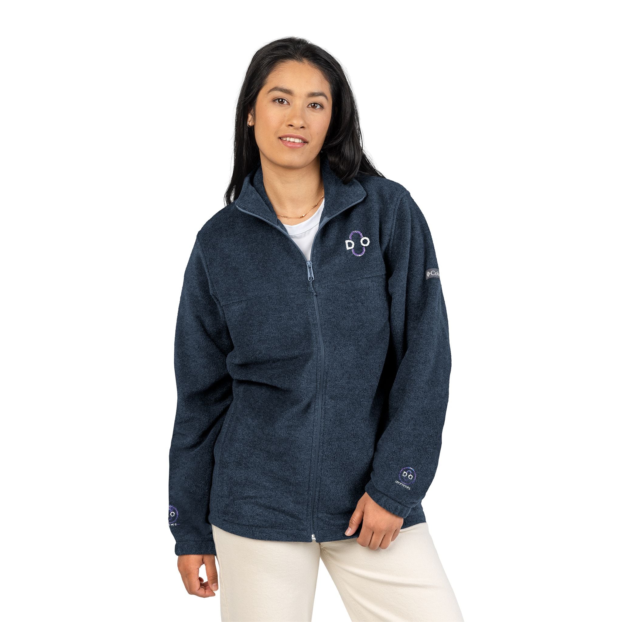 Do Chain Embroidered Fleece Jacket