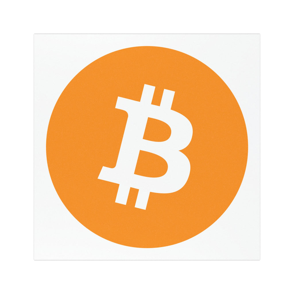 Bitcoin Logo Car Magnet — Round Orange BTC Emblem for Cars