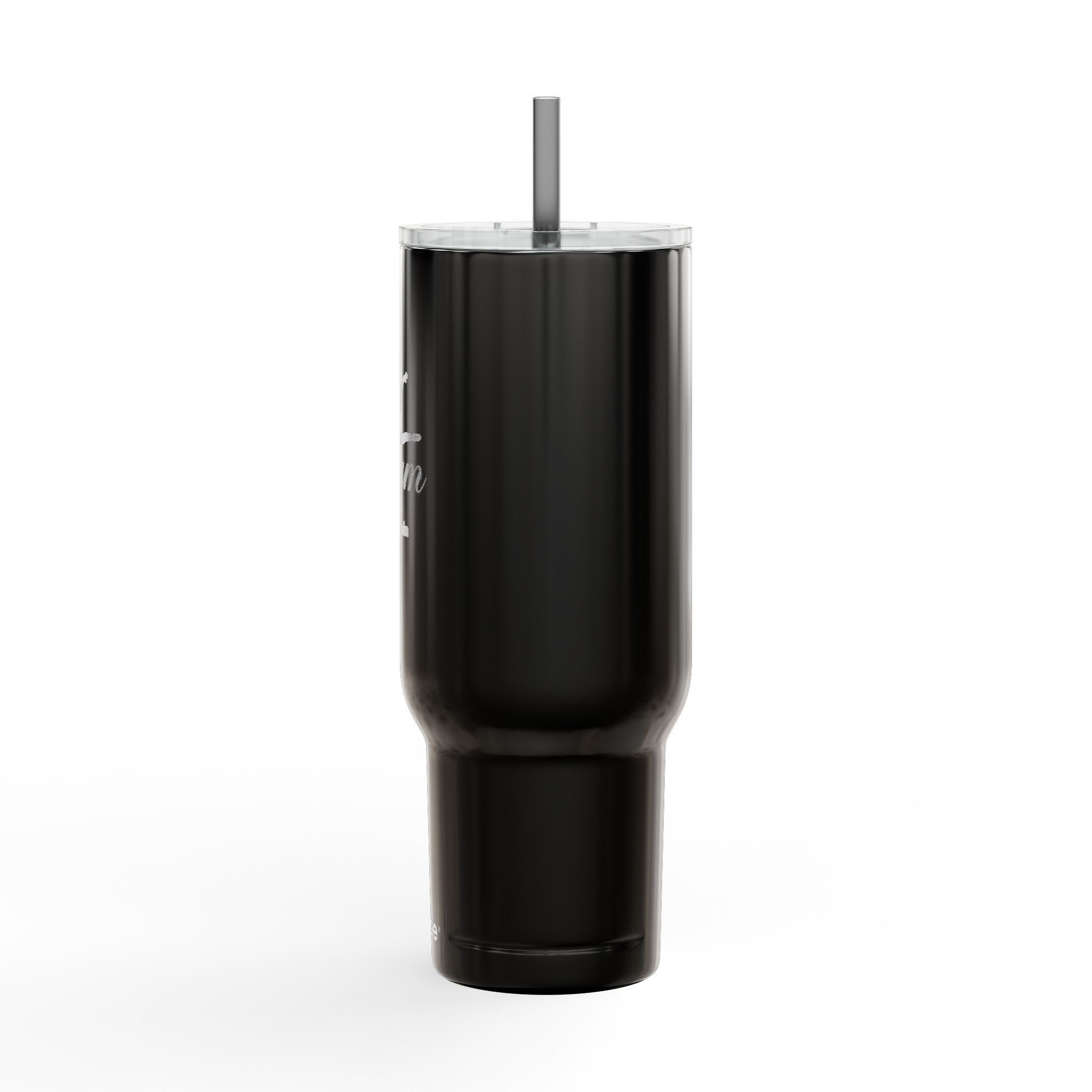40oz Engraved Gym Tumbler with Lid & Straw — Personalized Fitness Water Bottle