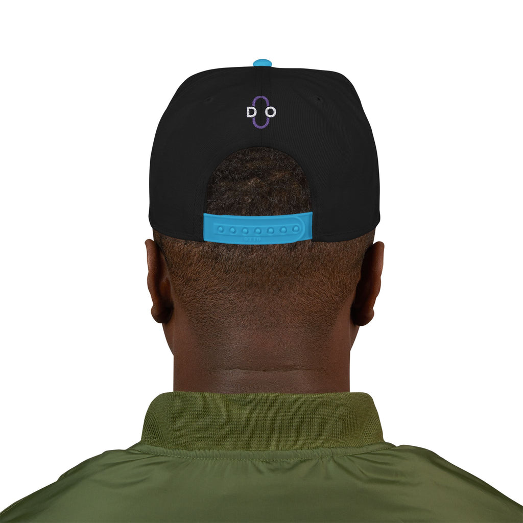 DO Chain Embroidered Snapback Hat