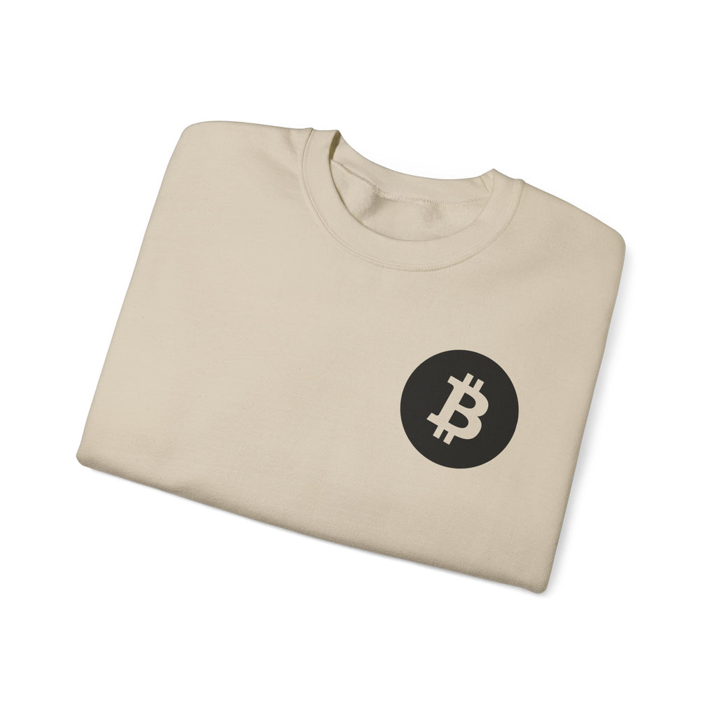 Bitcoin Logo Crewneck Sweatshirt — Crypto Bitcoin Symbol Pullover