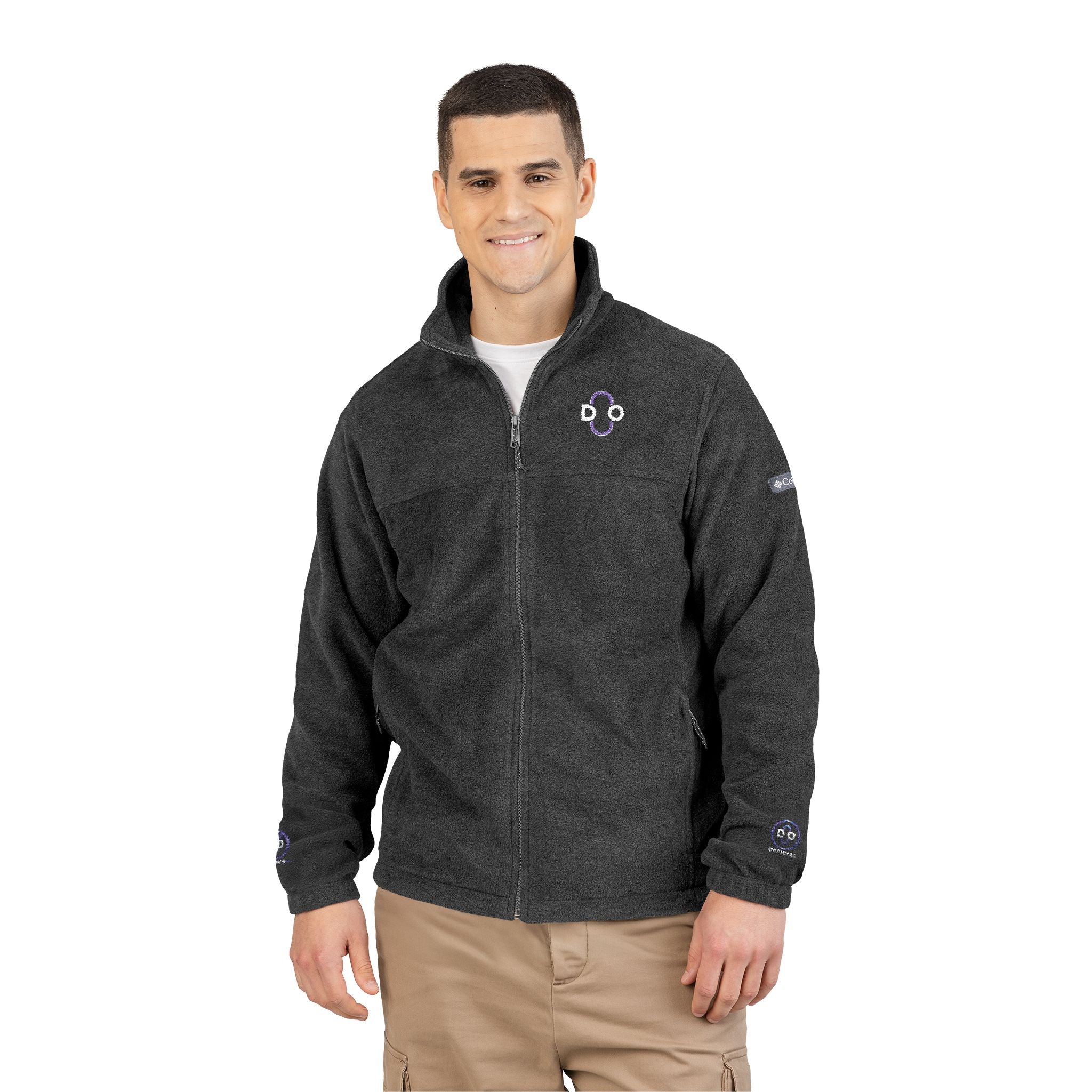 Do Chain Embroidered Fleece Jacket