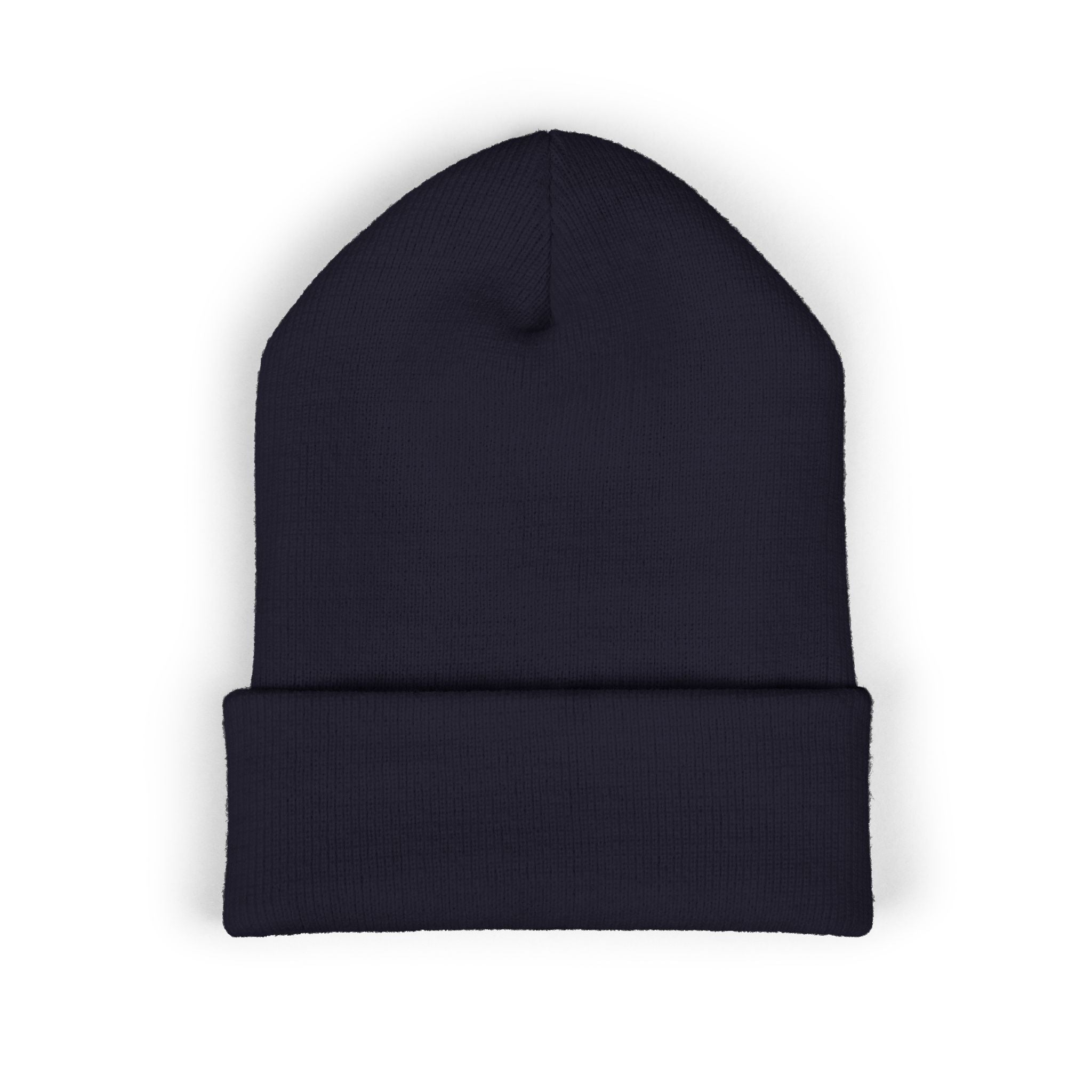 Chill Bear Embroidered Cuffed Beanie — Cozy Winter Knit Hat