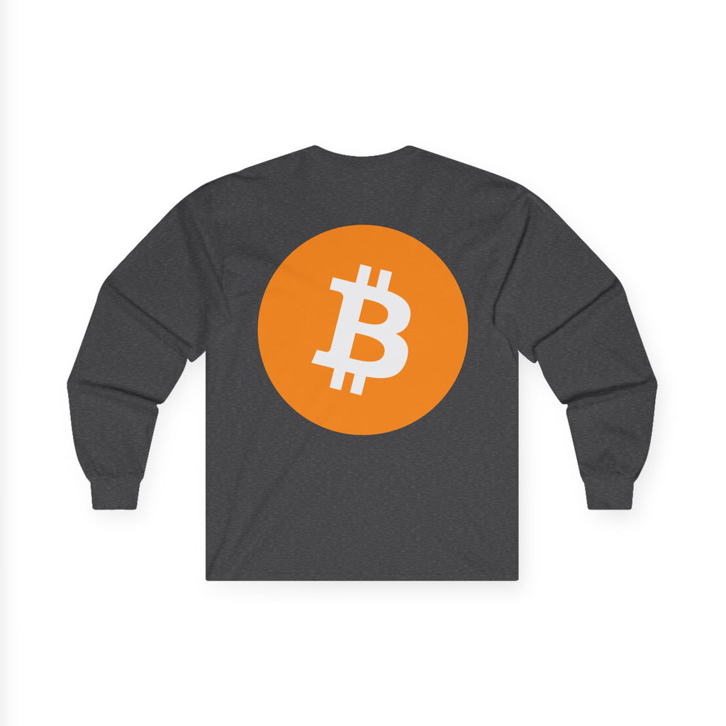 Bitcoin Logo Long Sleeve Tee — Crypto Logo Shirt