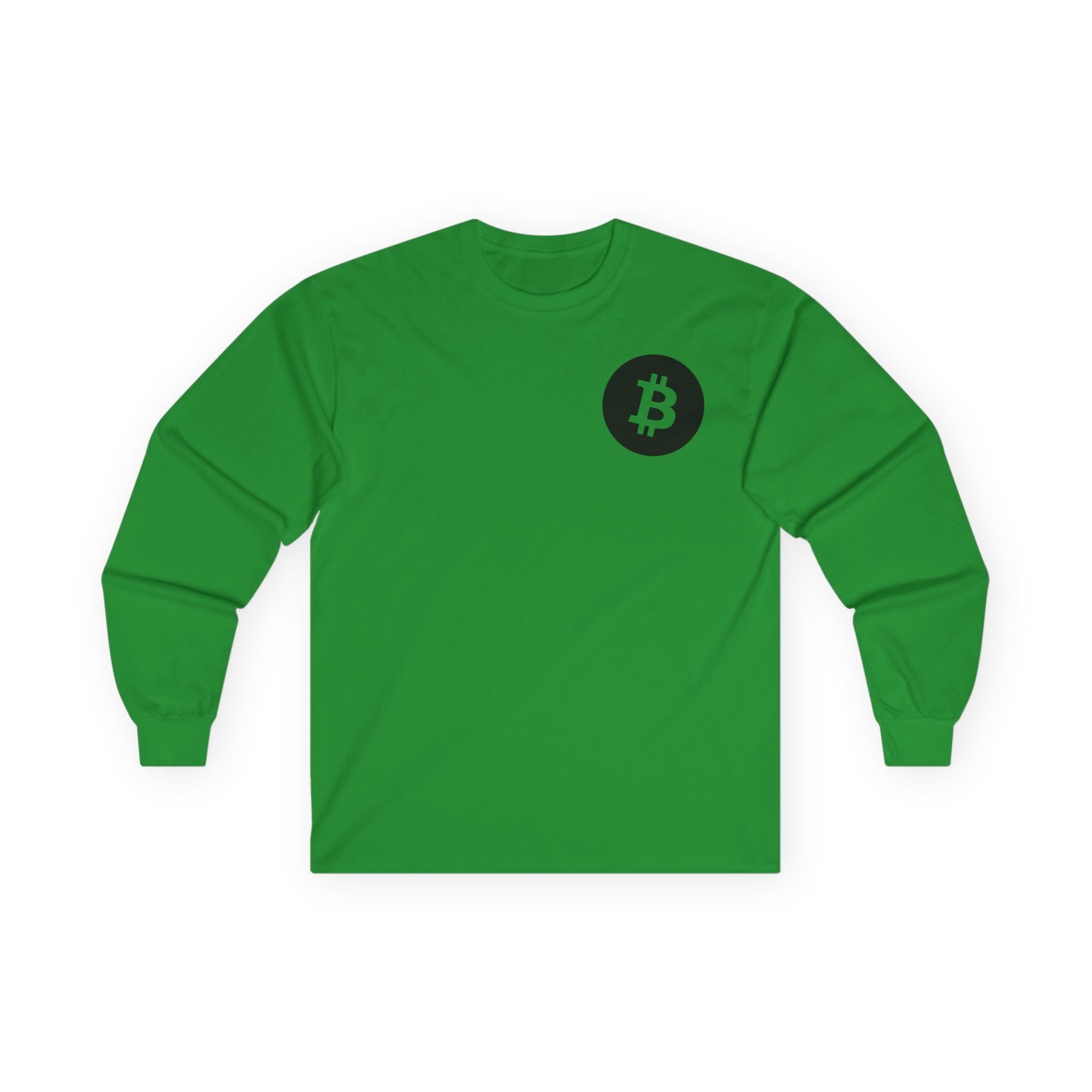 Bitcoin Logo Long Sleeve Tee — Crypto Logo Shirt