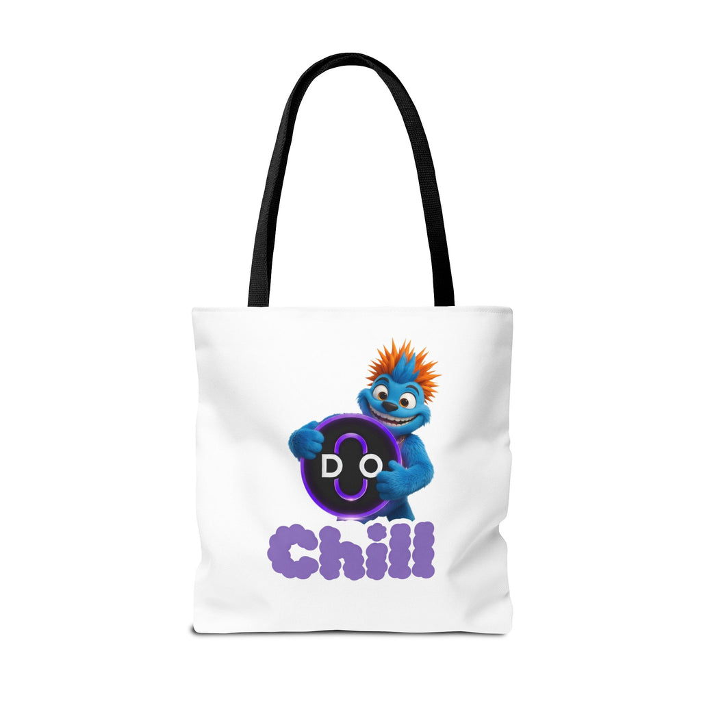 Do Chill Tote Bag — Cute Blue Monster Graphic Tote
