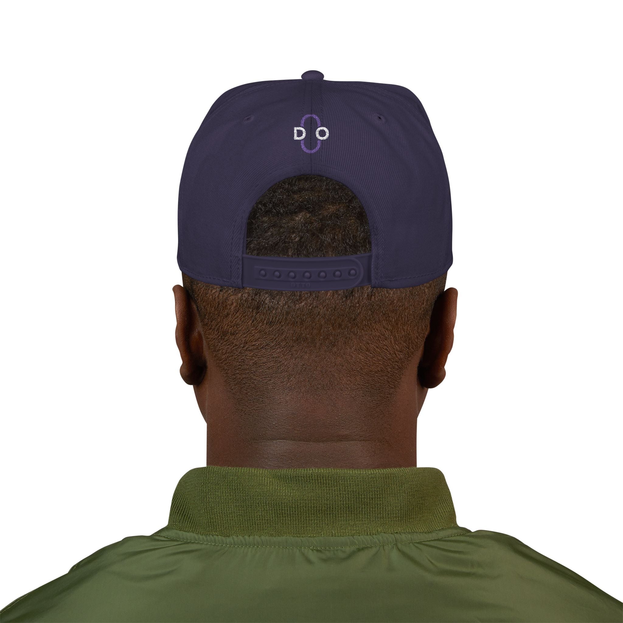 DO Chain Embroidered Snapback Hat