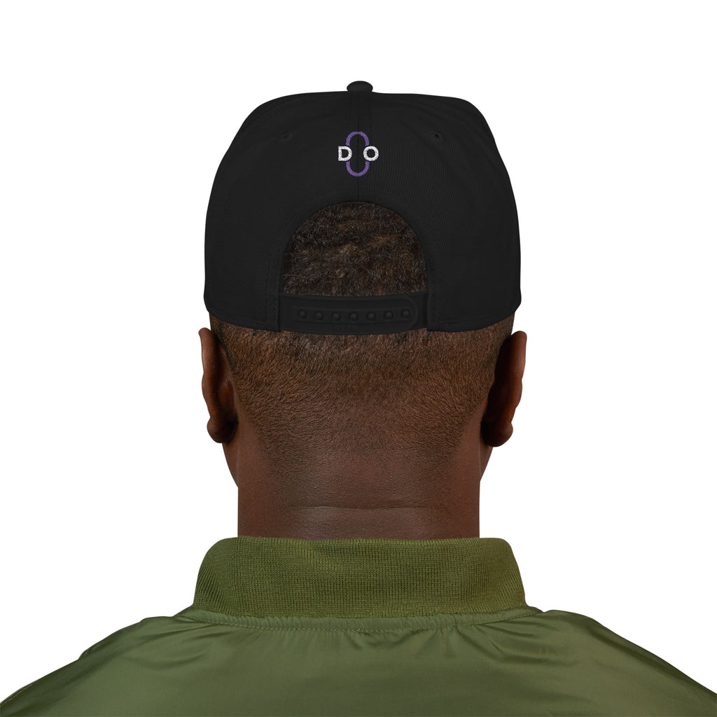 DO Chain Embroidered Snapback Hat