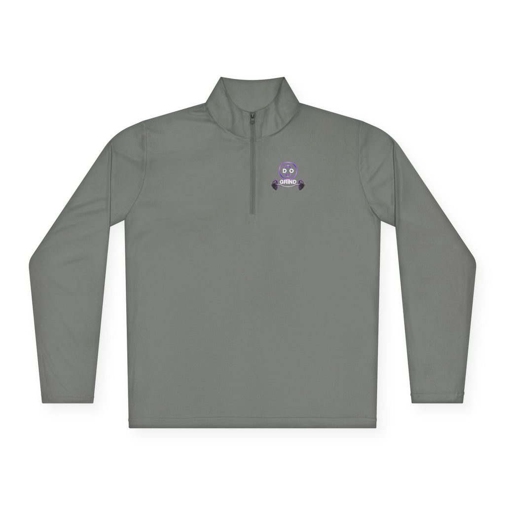 Smiley Barbell Quarter-Zip Pullover
