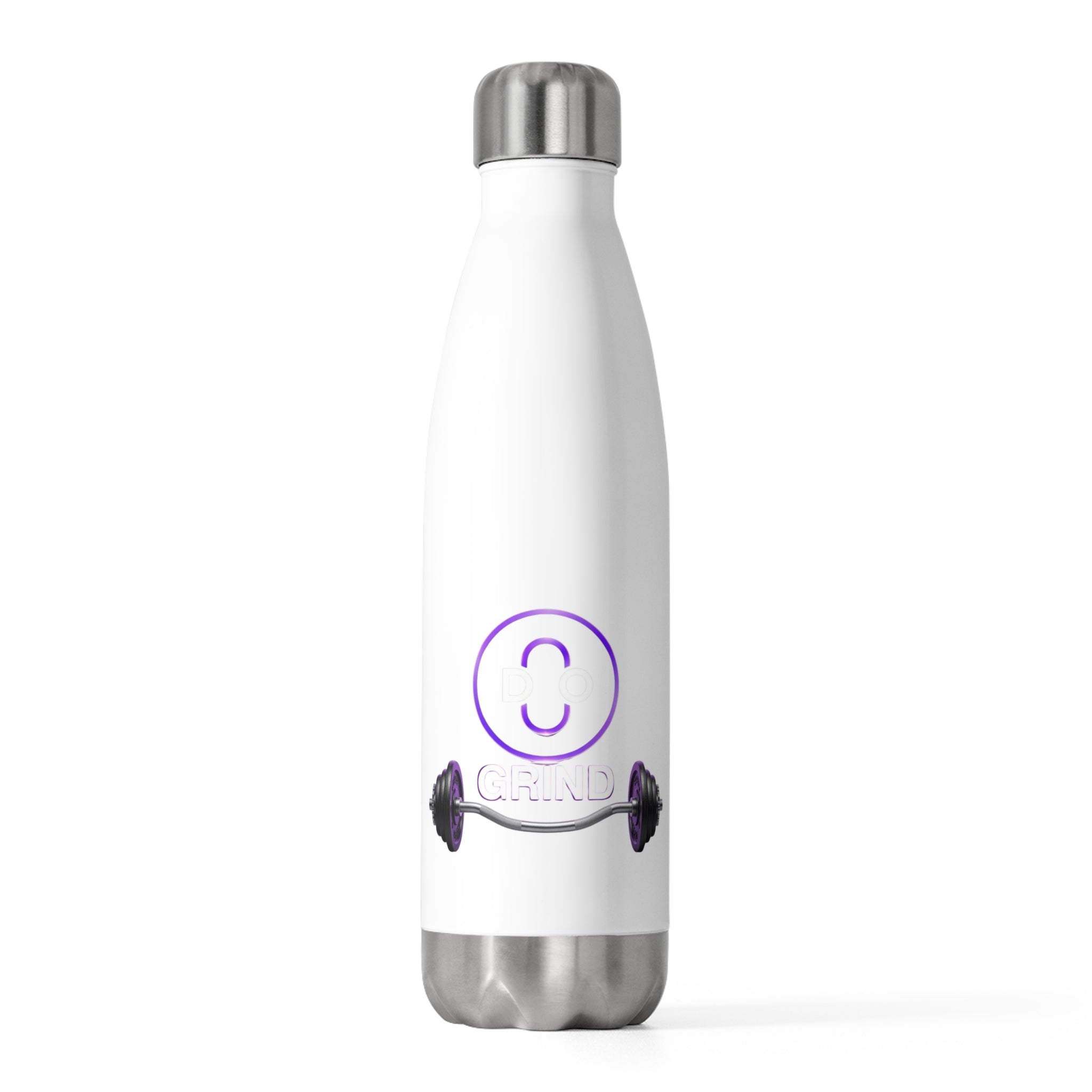 Do Grind Water Bottle — 20oz Insulated Fitness Bottle with Dumbbell Graphic