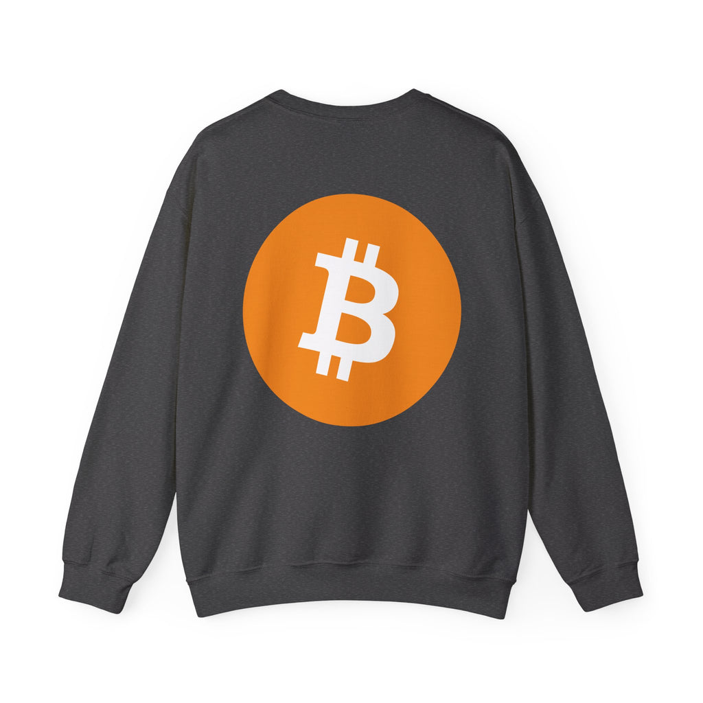 Bitcoin Logo Crewneck Sweatshirt — Crypto Bitcoin Symbol Pullover