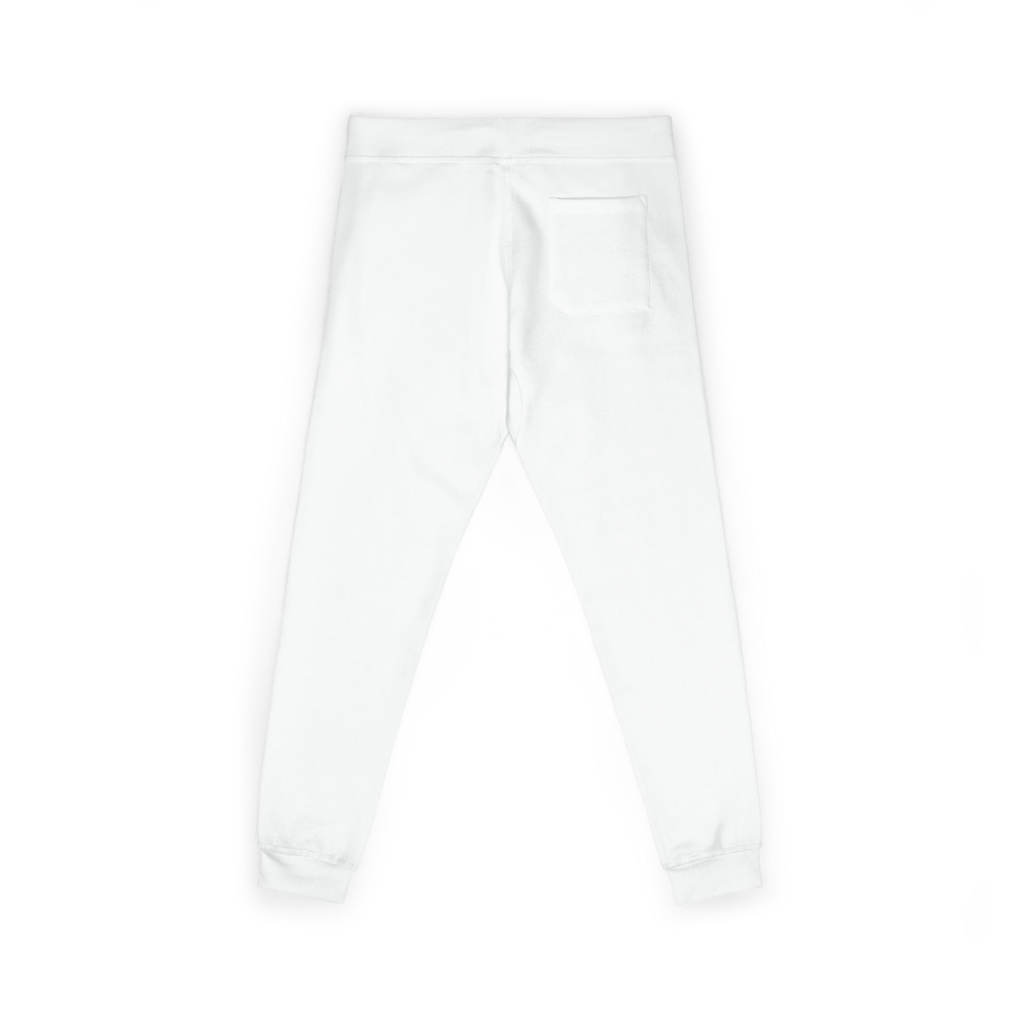 Embroidered DO Chill Monster 'Cozy Vibes' Fleece Sweatpants — Soft White Joggers
