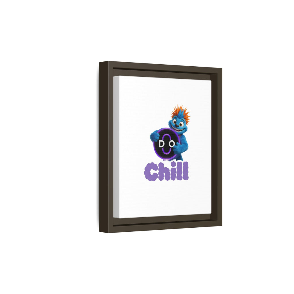 Do Chill Canvas Print — Framed Matte Wall Art (Colorful Cartoon Character)
