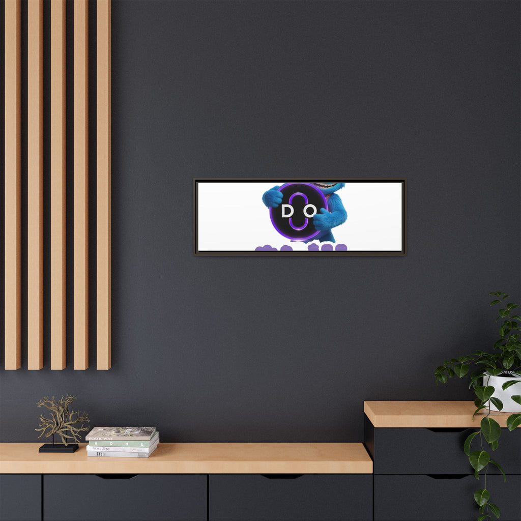 Do Chill Canvas Print — Framed Matte Wall Art (Colorful Cartoon Character)