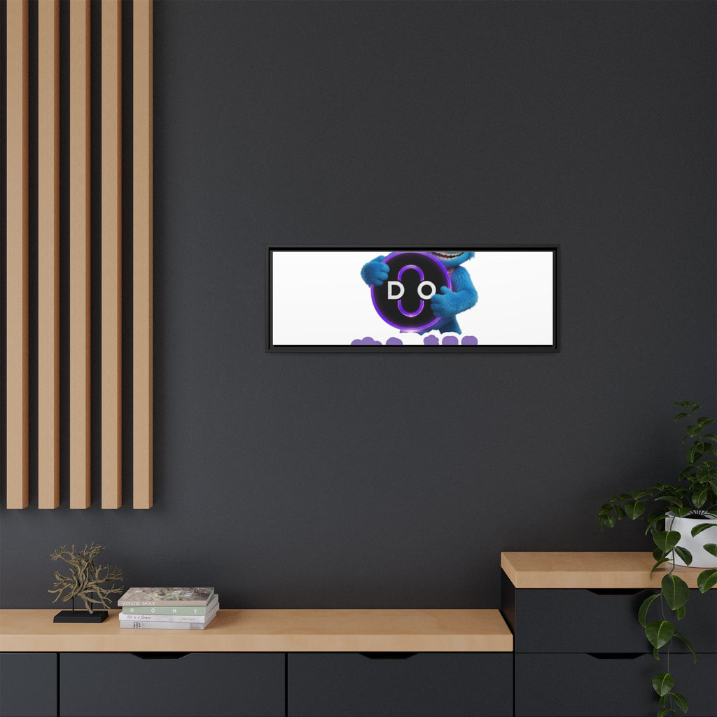 Do Chill Canvas Print — Framed Matte Wall Art (Colorful Cartoon Character)