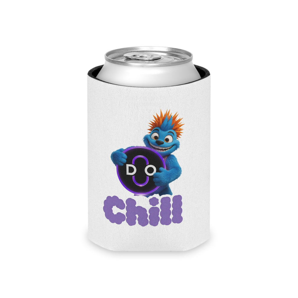 Do Chill Can Cooler — Cute Blue Monster Beverage Cooler