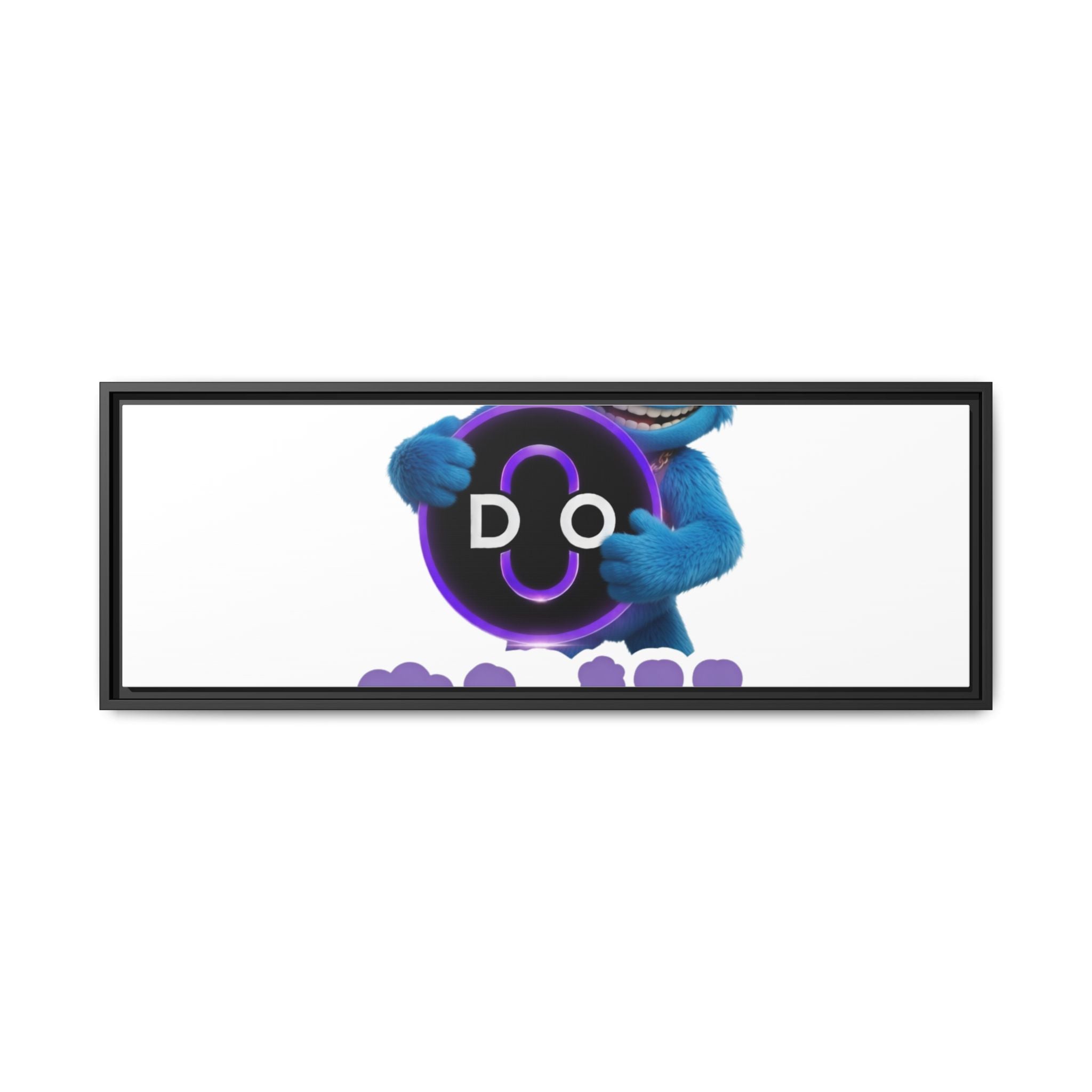 Do Chill Canvas Print — Framed Matte Wall Art (Colorful Cartoon Character)