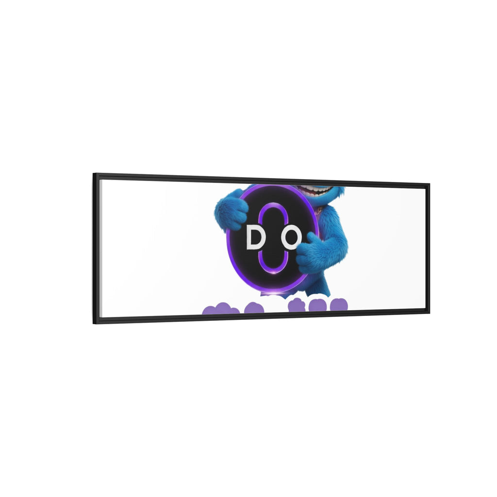 Do Chill Canvas Print — Framed Matte Wall Art (Colorful Cartoon Character)
