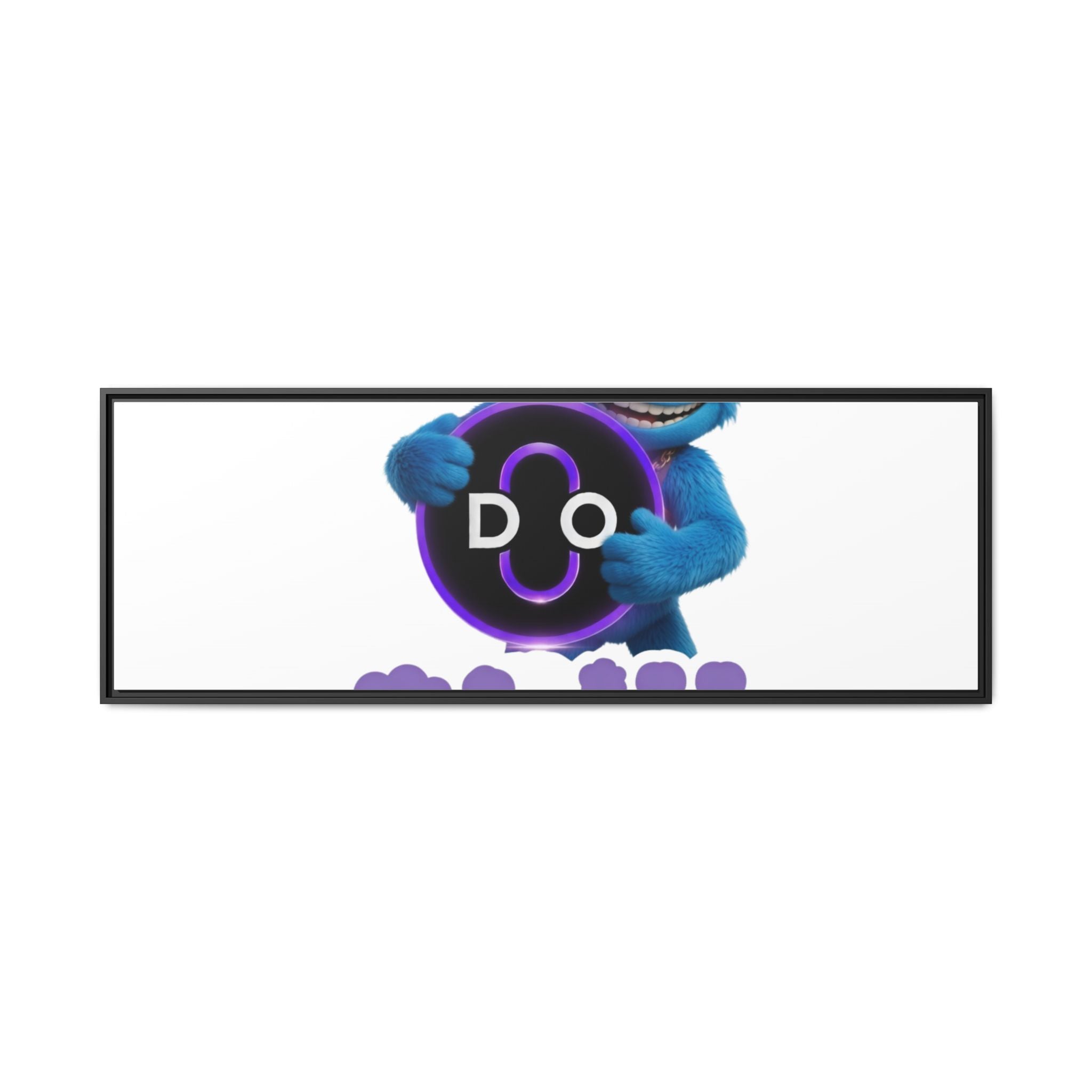 Do Chill Canvas Print — Framed Matte Wall Art (Colorful Cartoon Character)