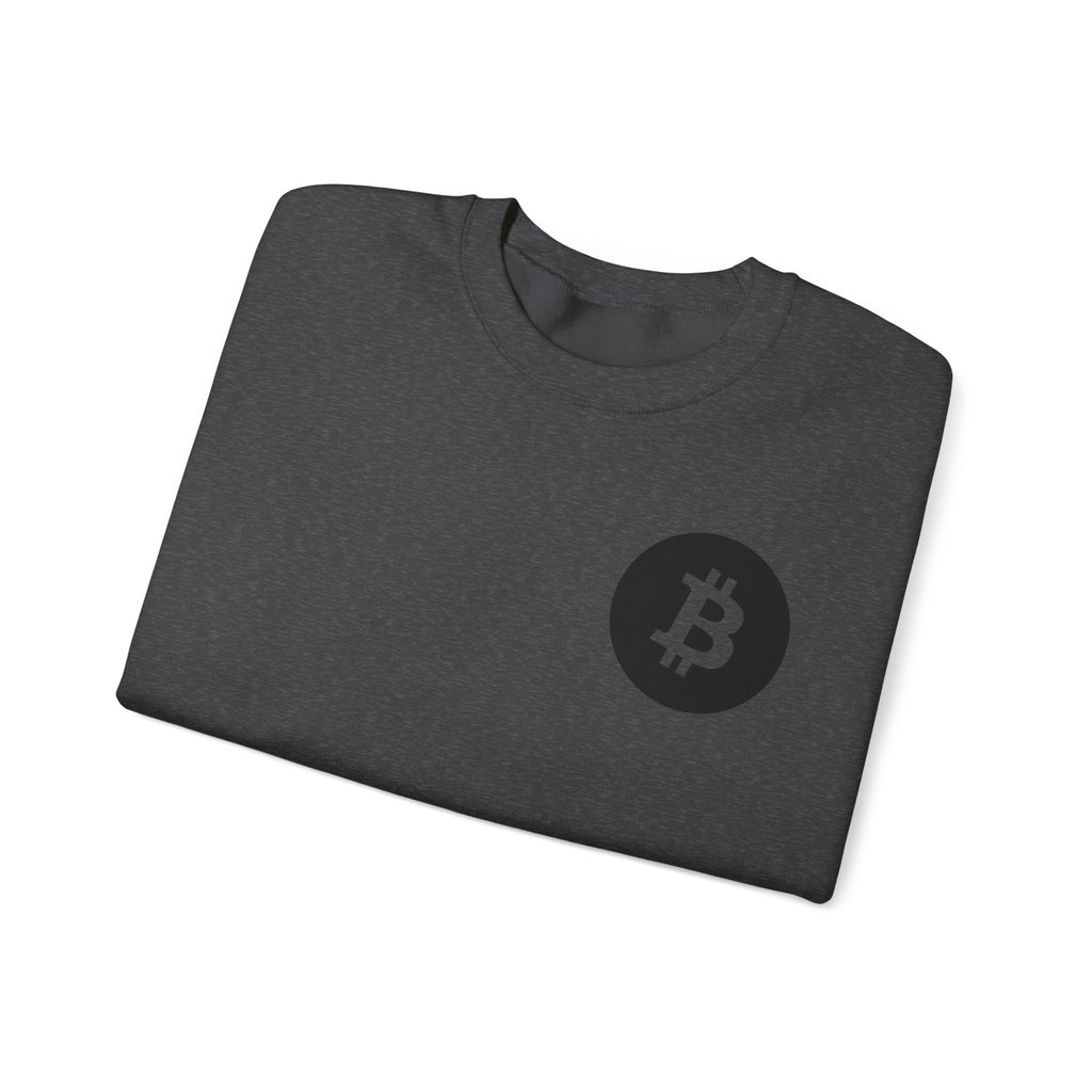 Bitcoin Logo Crewneck Sweatshirt — Crypto Bitcoin Symbol Pullover
