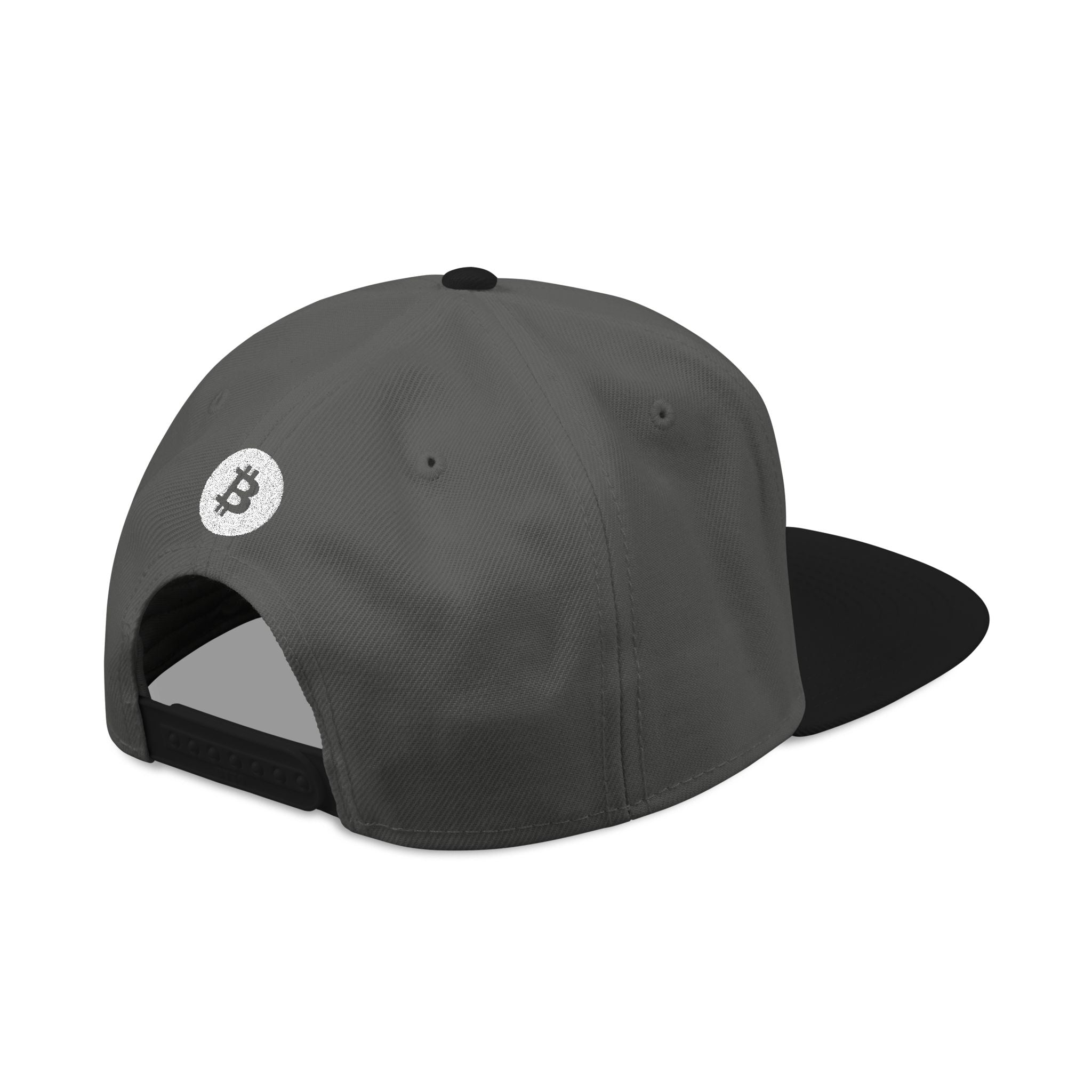 Bitcoin Embroidered Snapback Hat – Crypto Logo Streetwear