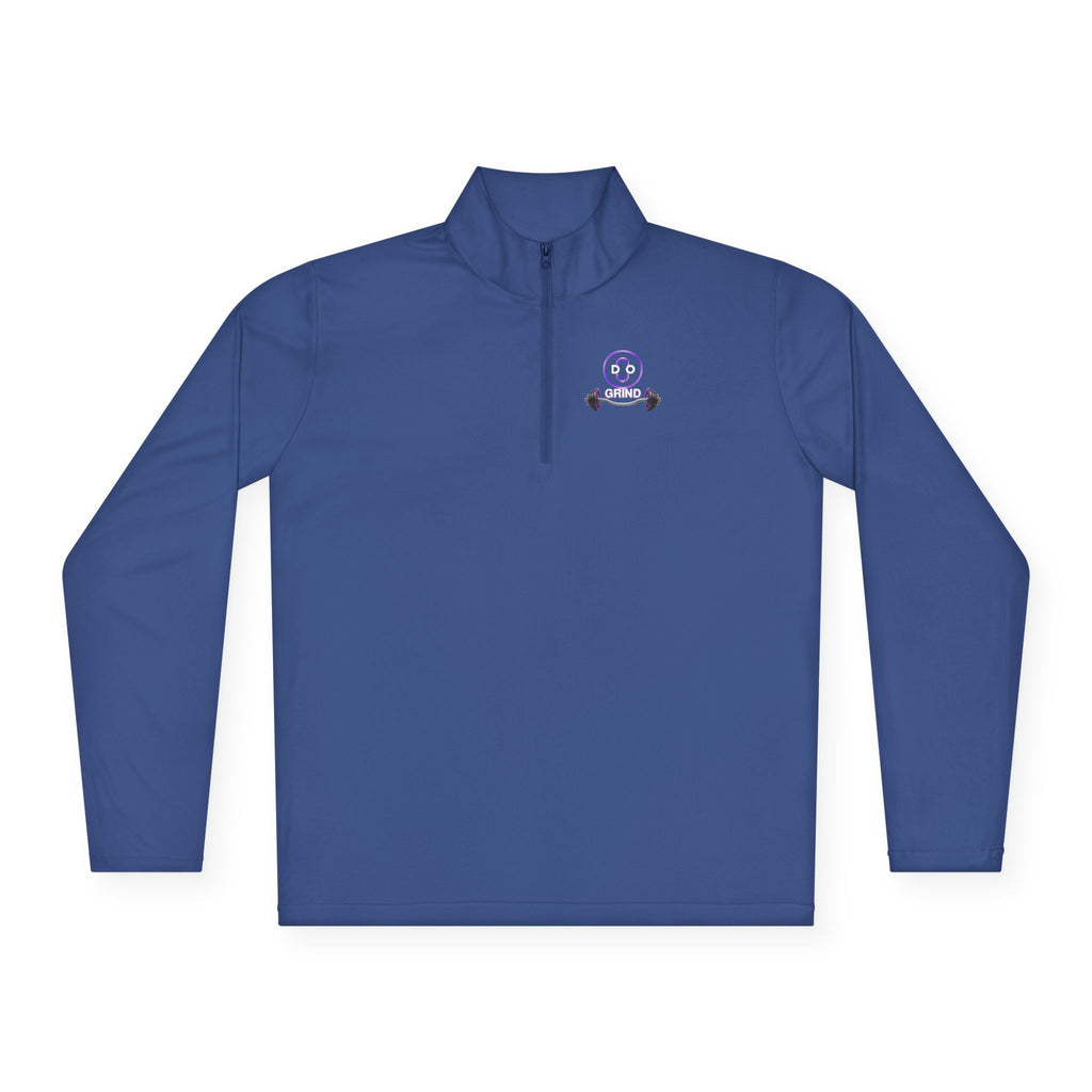 Smiley Barbell Quarter-Zip Pullover
