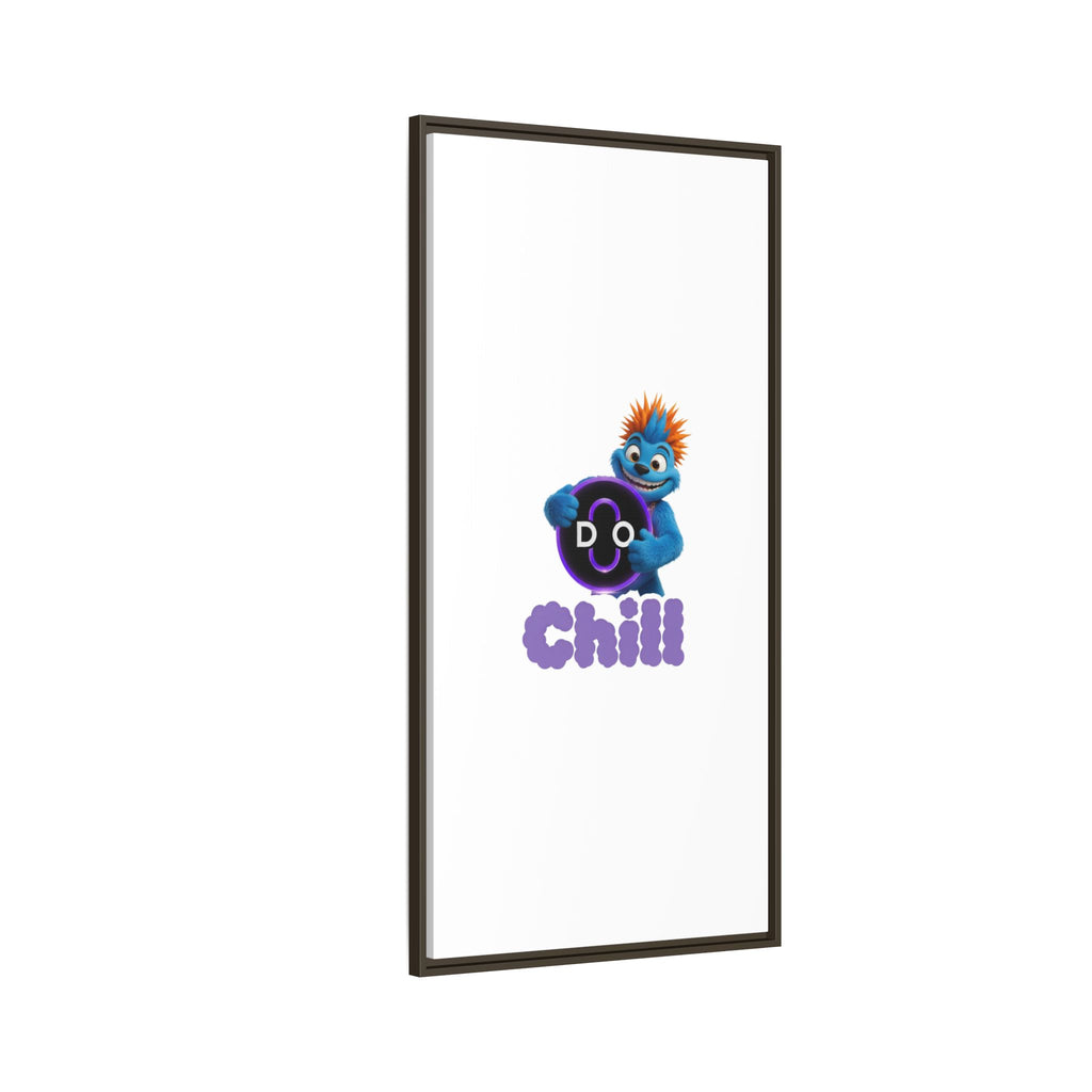 Do Chill Canvas Print — Framed Matte Wall Art (Colorful Cartoon Character)