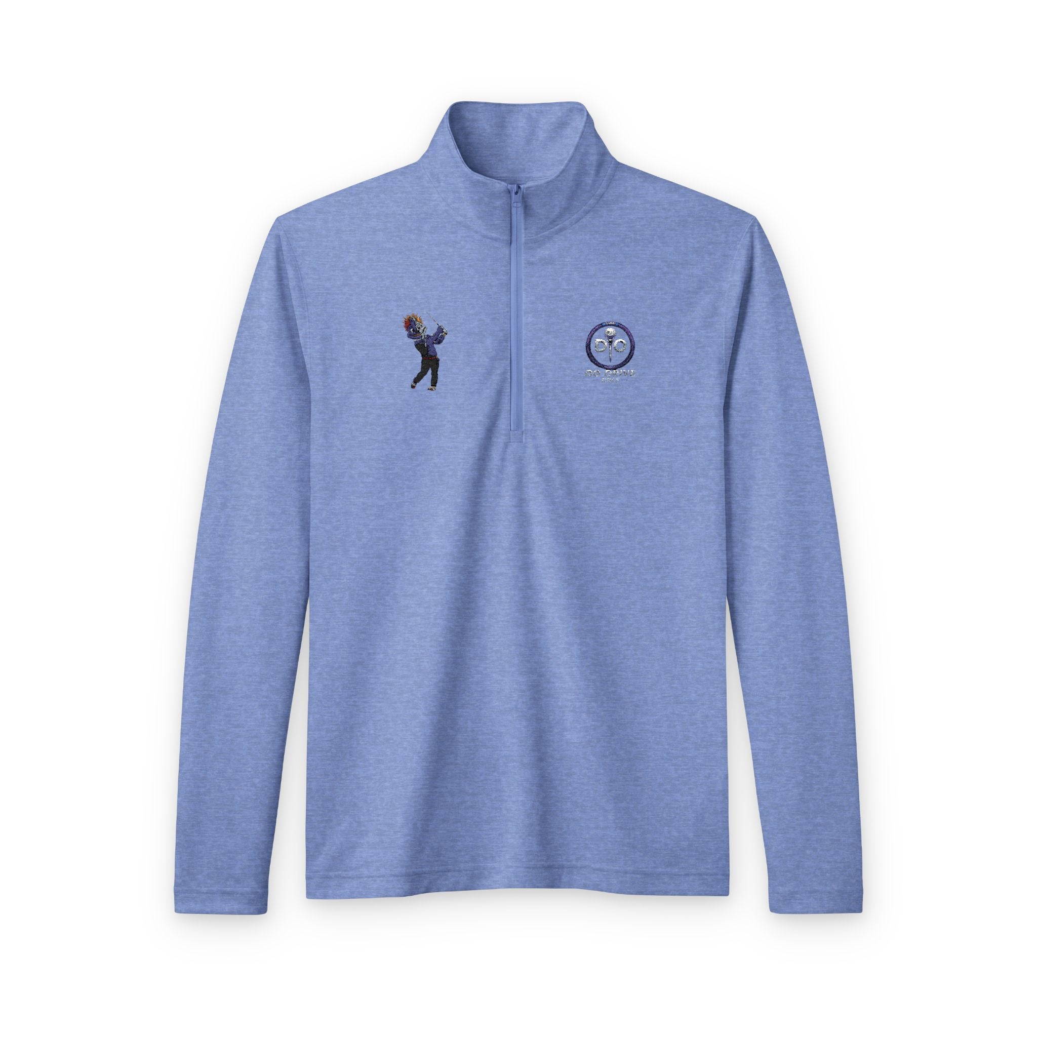 DO Drive Embroidered Quarter-Zip Pullover with mascot – Golf Emblem & Player Crest