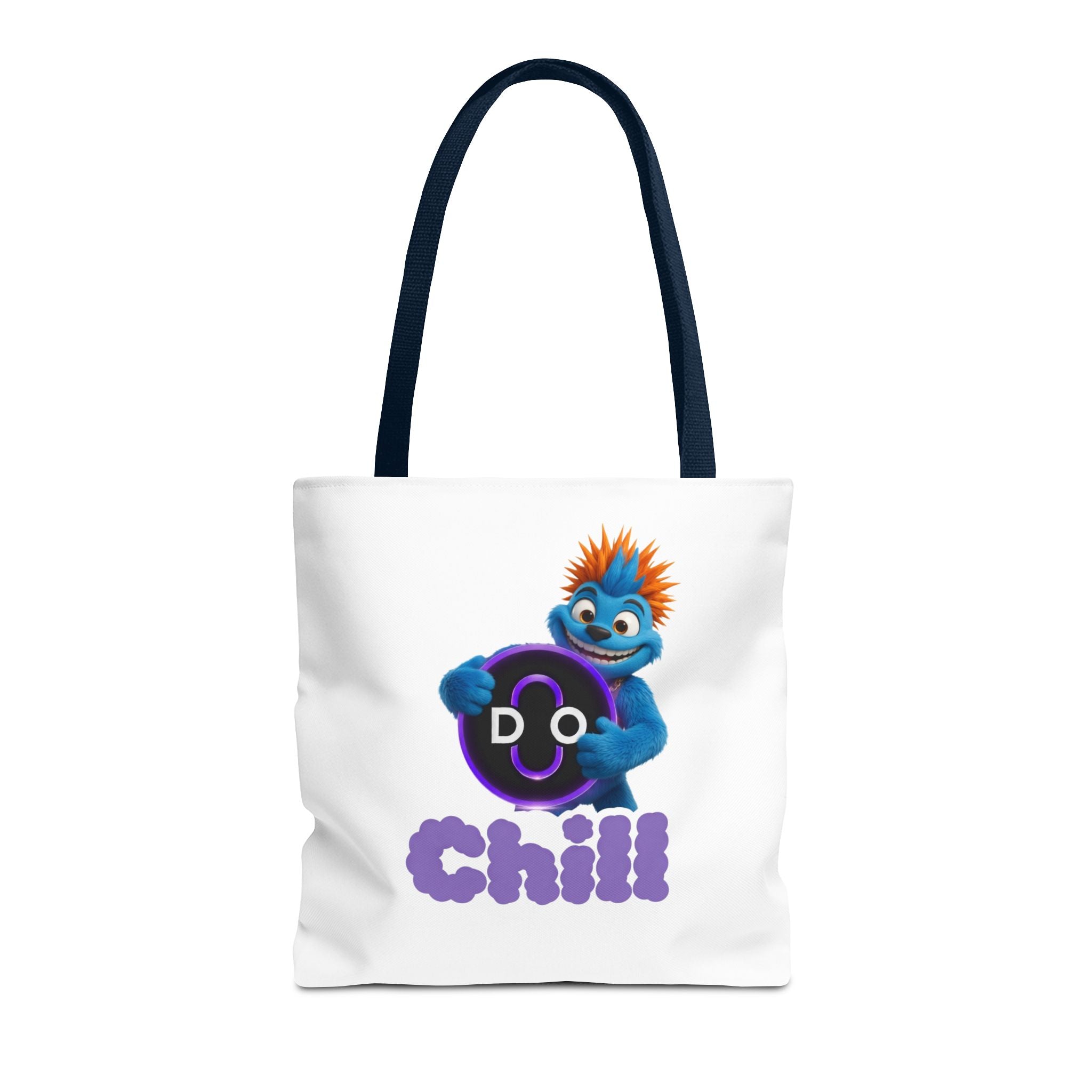 Do Chill Tote Bag — Cute Blue Monster Graphic Tote
