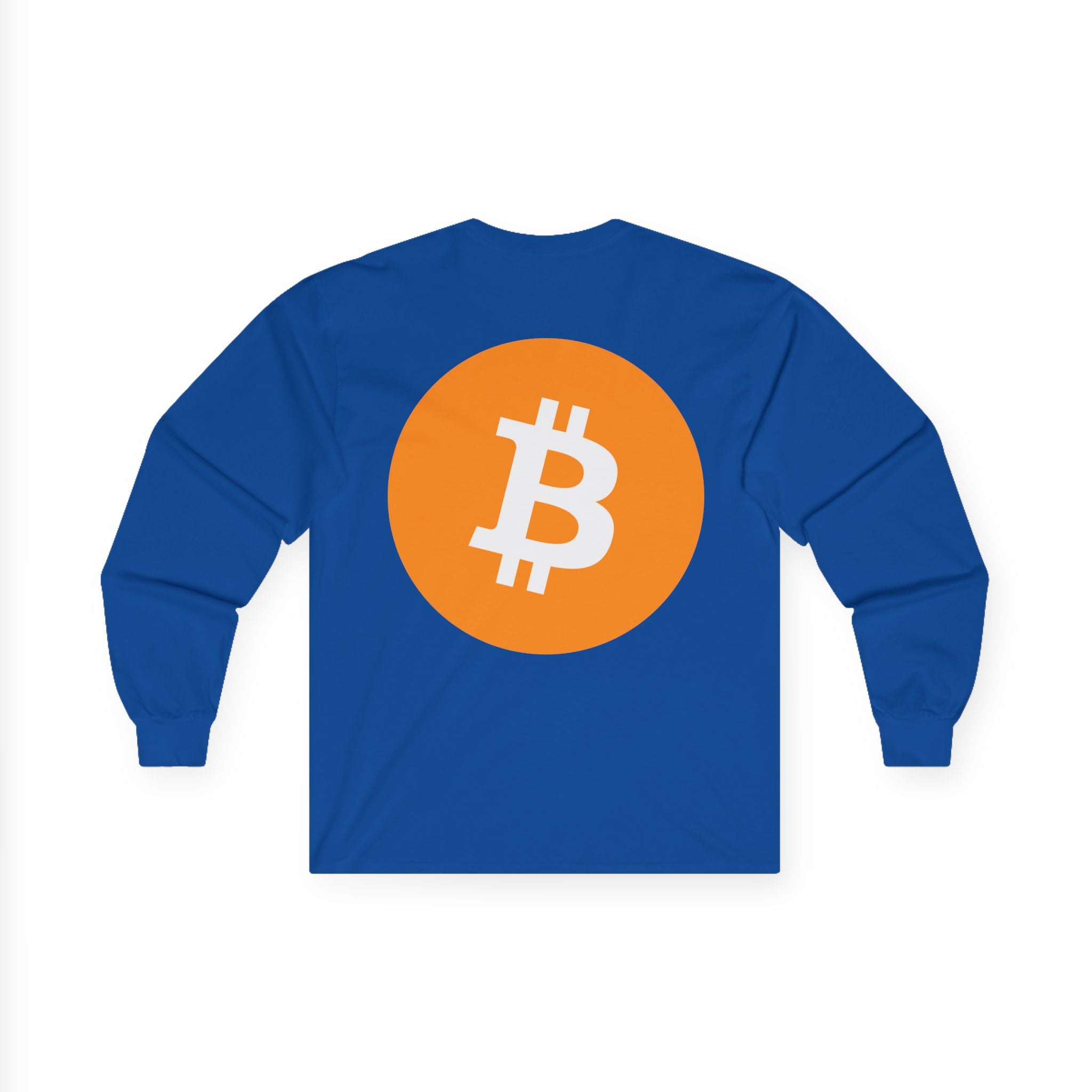 Bitcoin Logo Long Sleeve Tee — Crypto Logo Shirt
