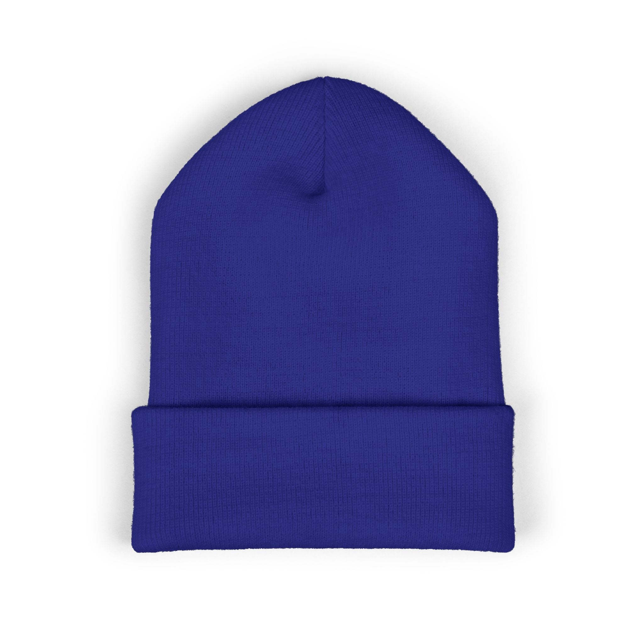 Chill Bear Embroidered Cuffed Beanie — Cozy Winter Knit Hat