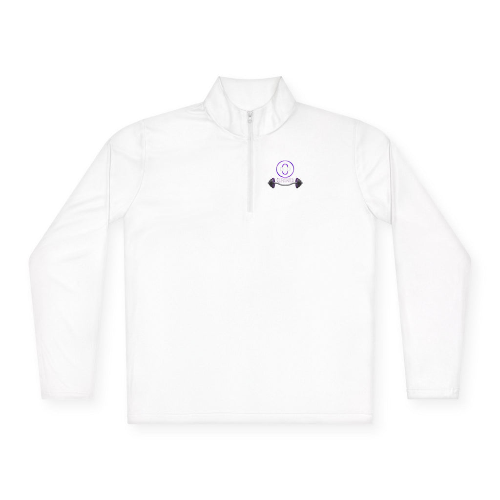 Smiley Barbell Quarter-Zip Pullover