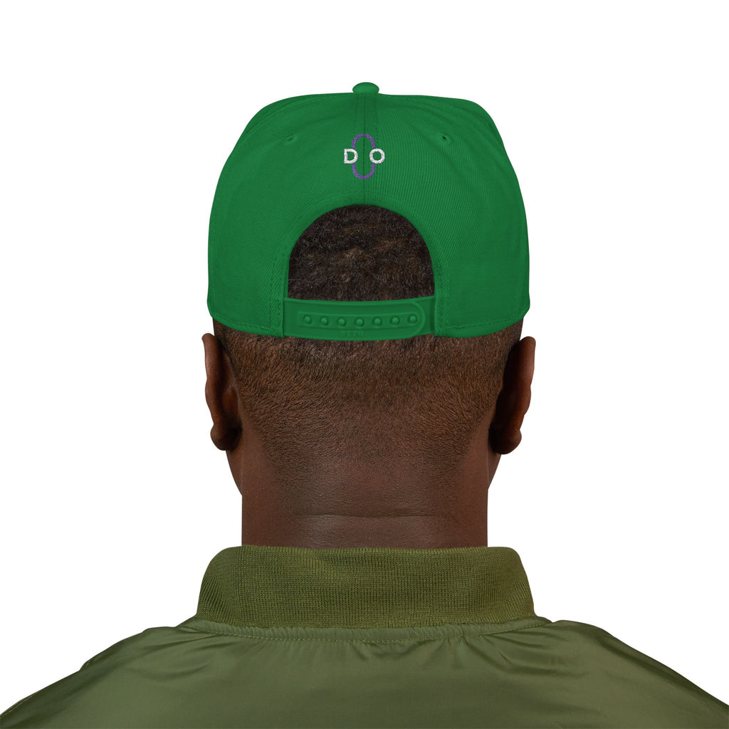 DO Chain Embroidered Snapback Hat