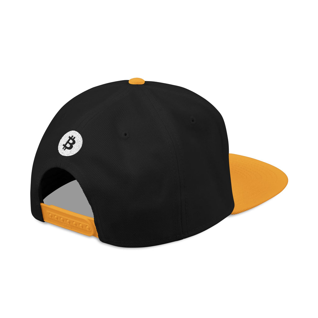 Bitcoin Embroidered Snapback Hat – Crypto Logo Streetwear