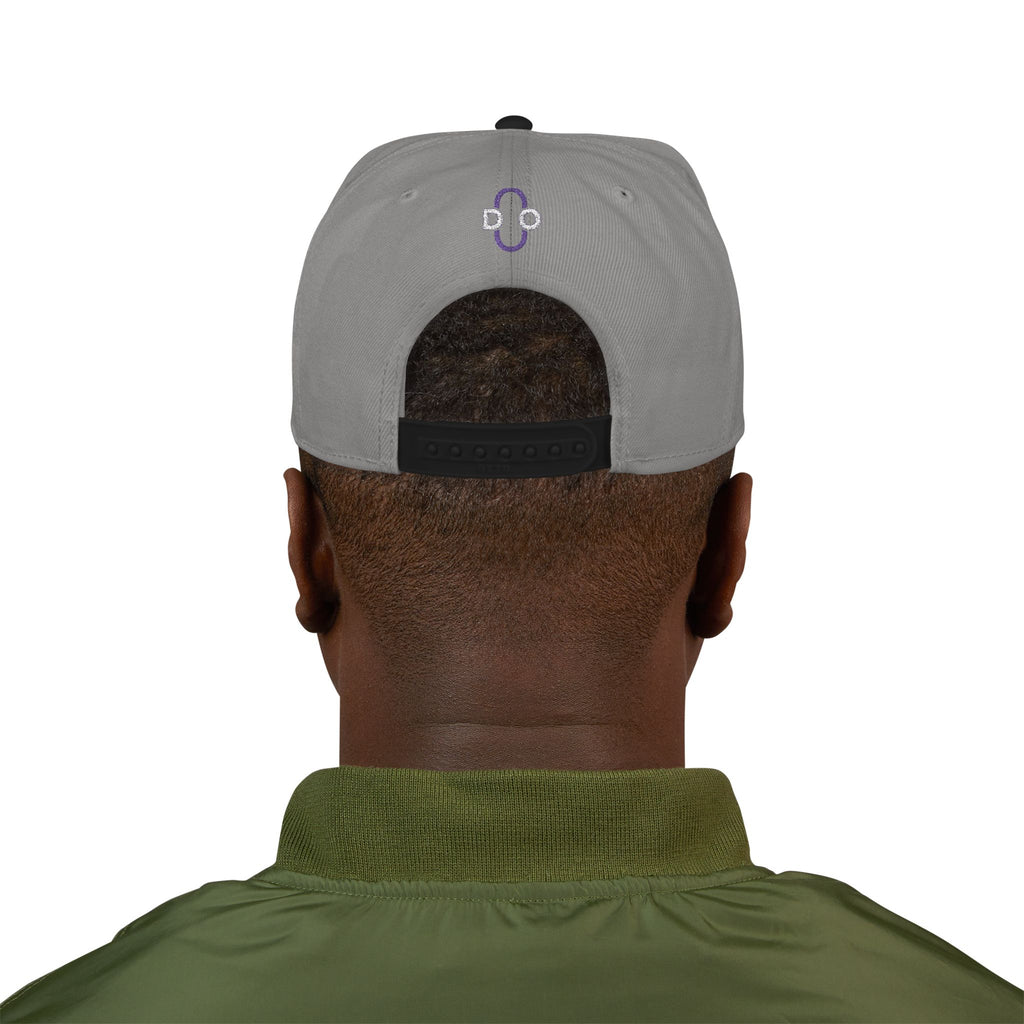 DO Chain Embroidered Snapback Hat