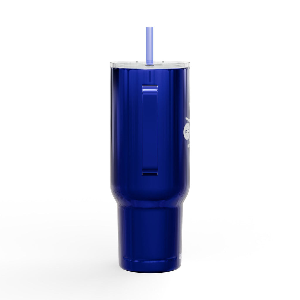 40oz Engraved Gym Tumbler with Lid & Straw — Personalized Fitness Water Bottle